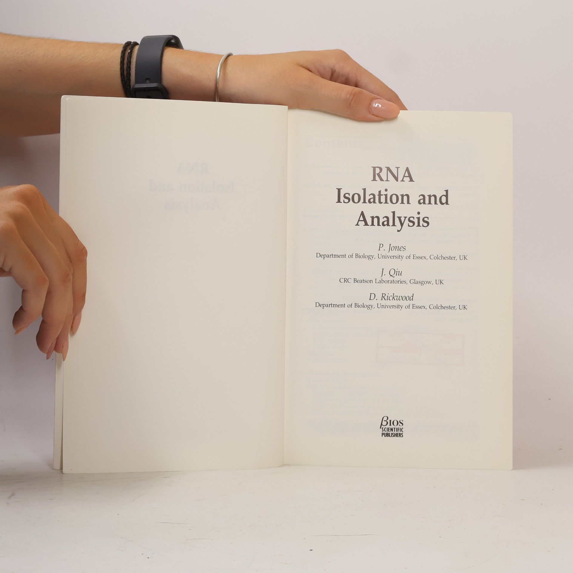 Paul Jones RNA Isolation and Analysis