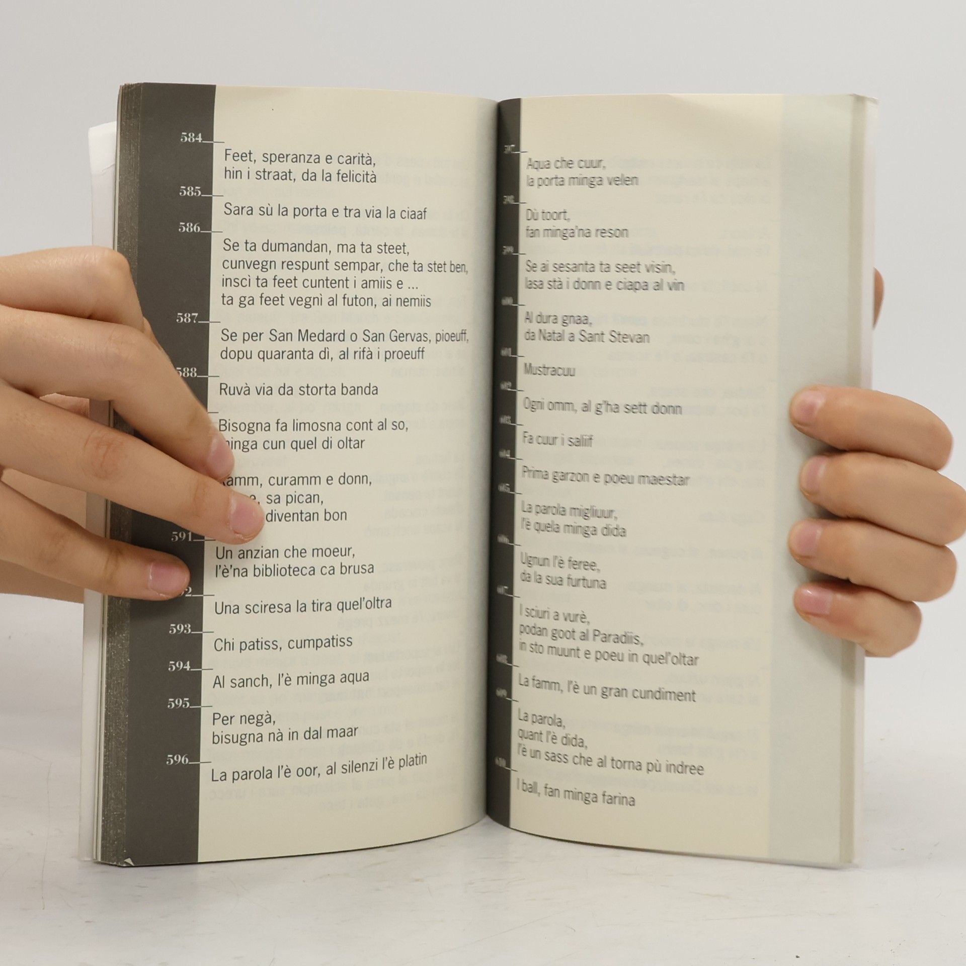Fausto Forni Un anzian che moeur, l'è 'na biblioteca che brusa. (Raccolta di proverbi e detti in lingua locale)