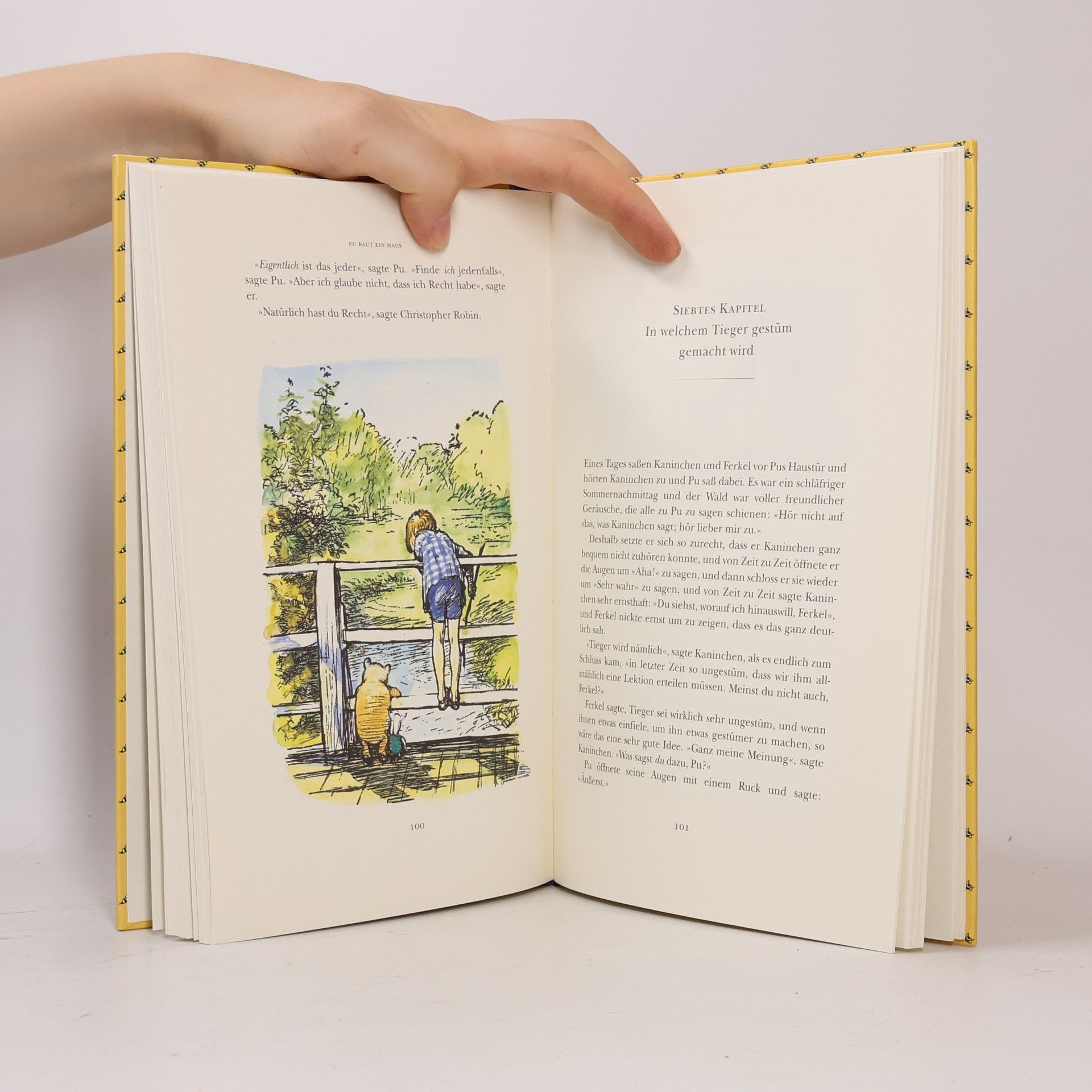 A. A. Milne Pu baut ein Haus