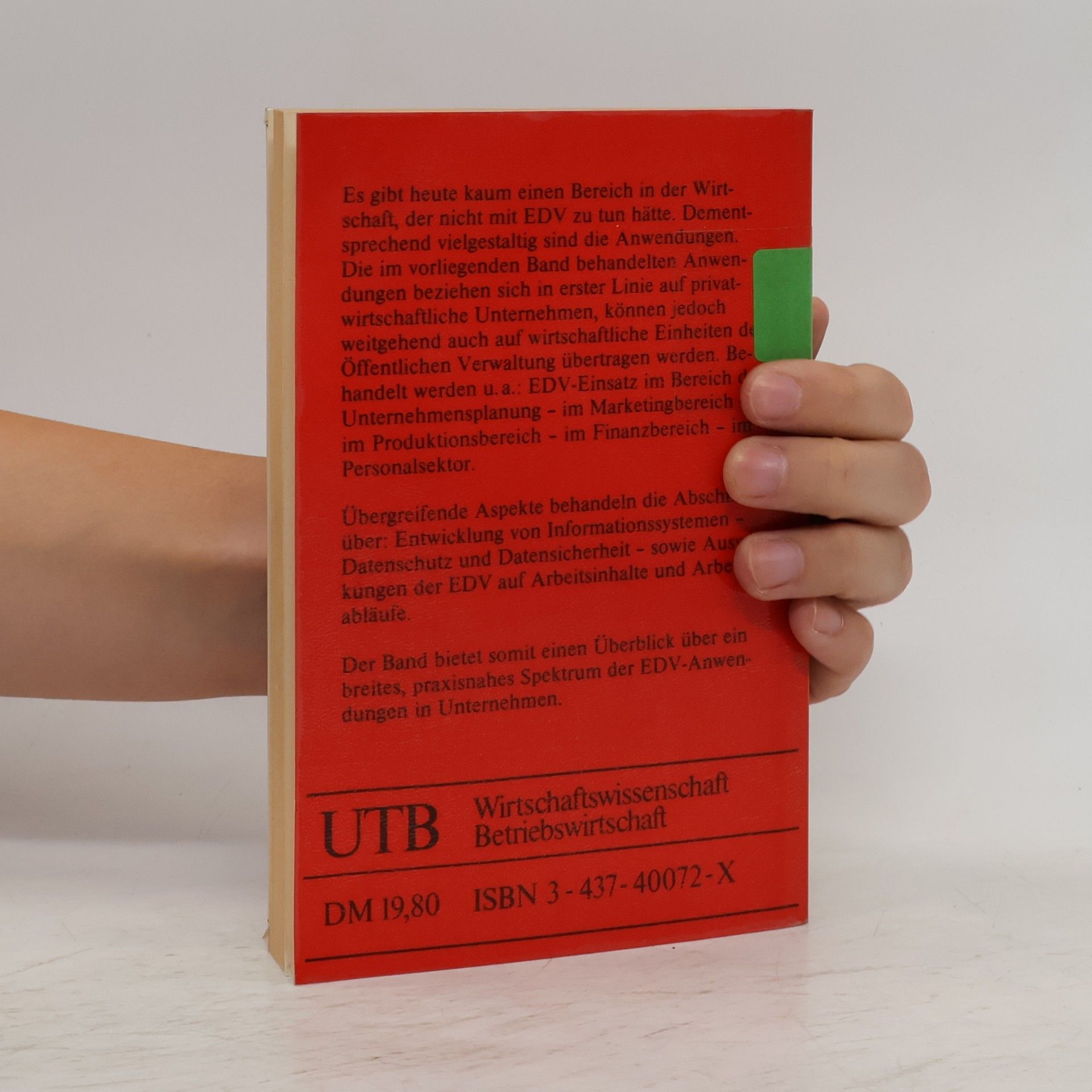 Hans-Dieter Plötzeneder UTB - 3: Wirtschaftsinformatik: EDV-Anwendungen