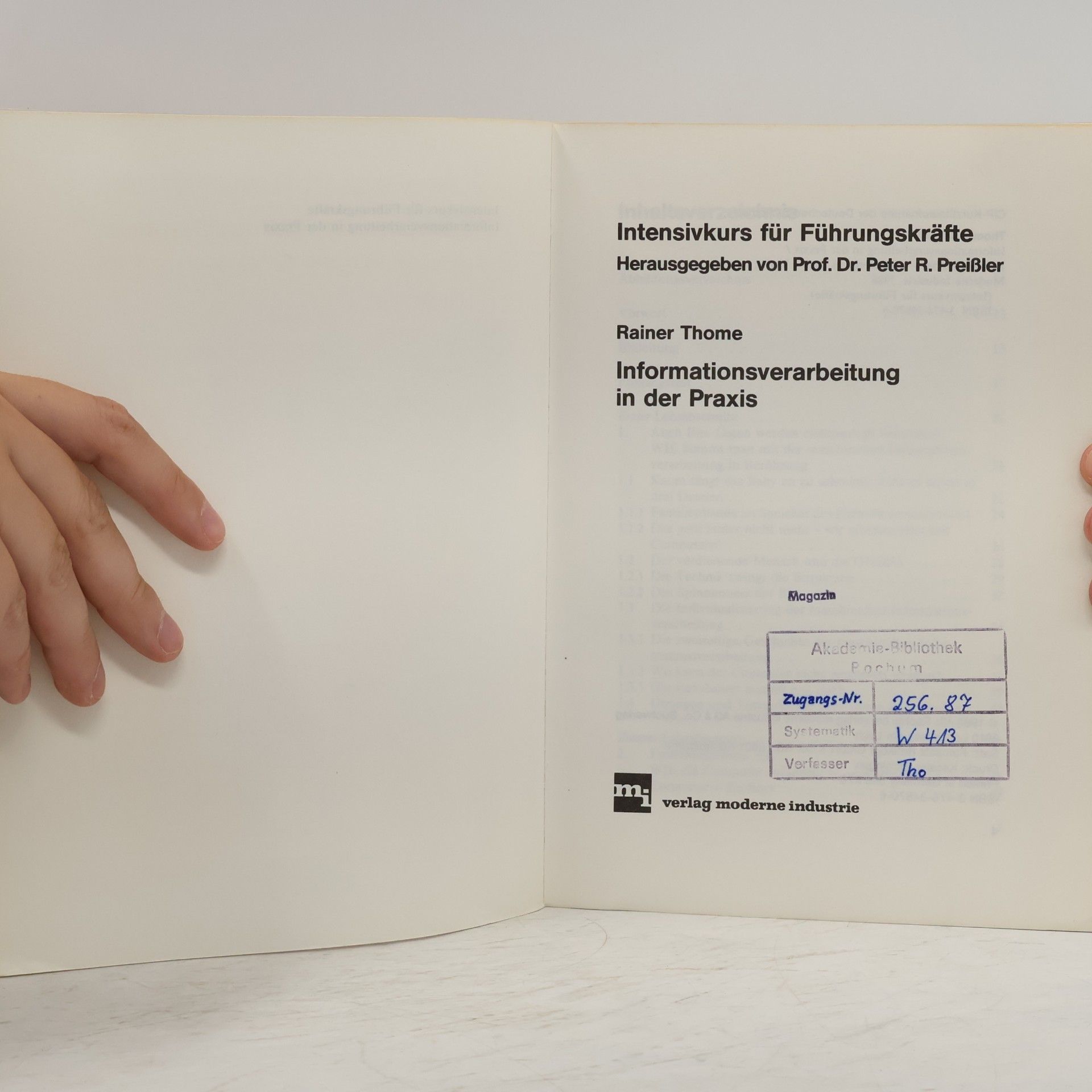 Peter R. Preißler Informationsverarbeitung in der Praxis