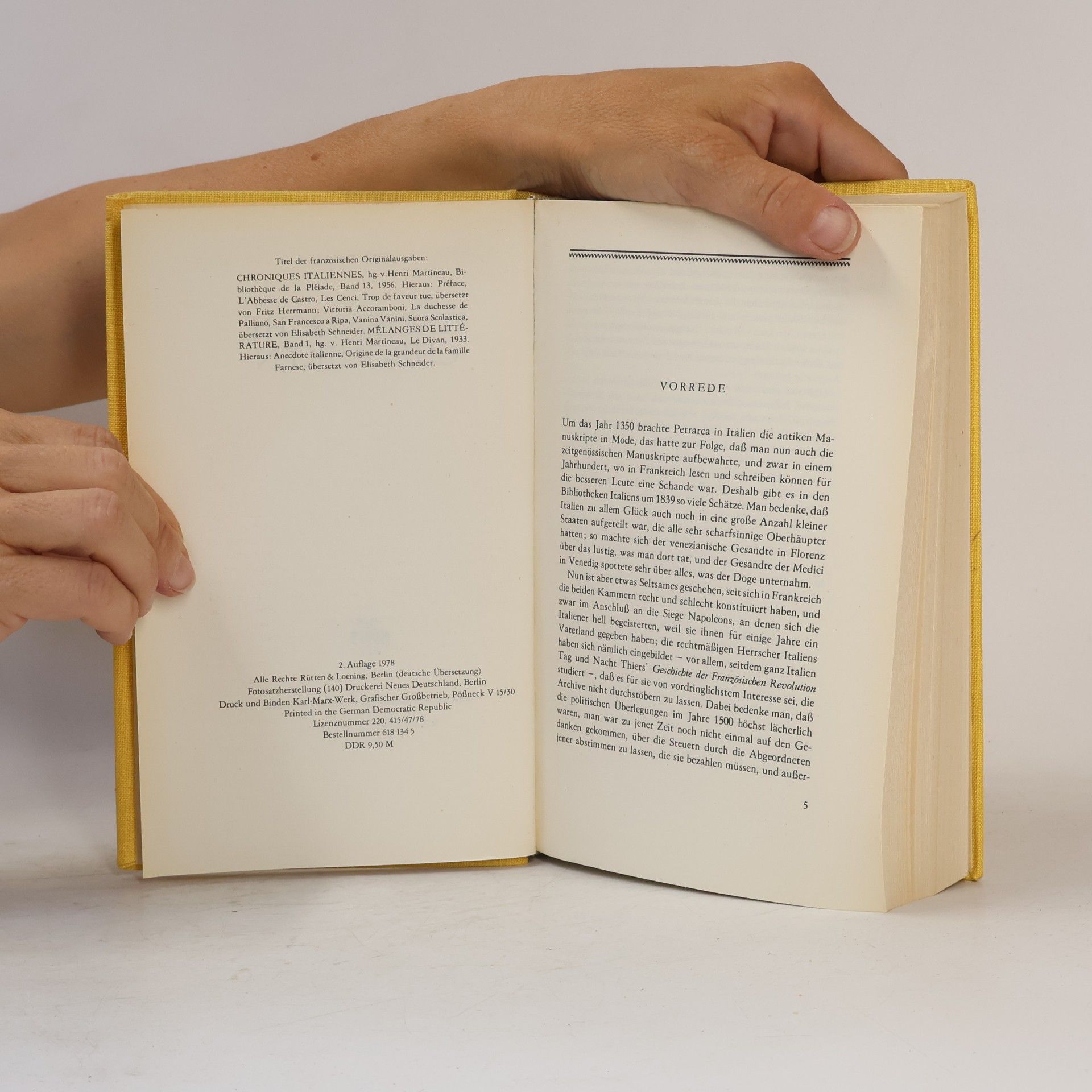Stendhal Italienische Chroniken