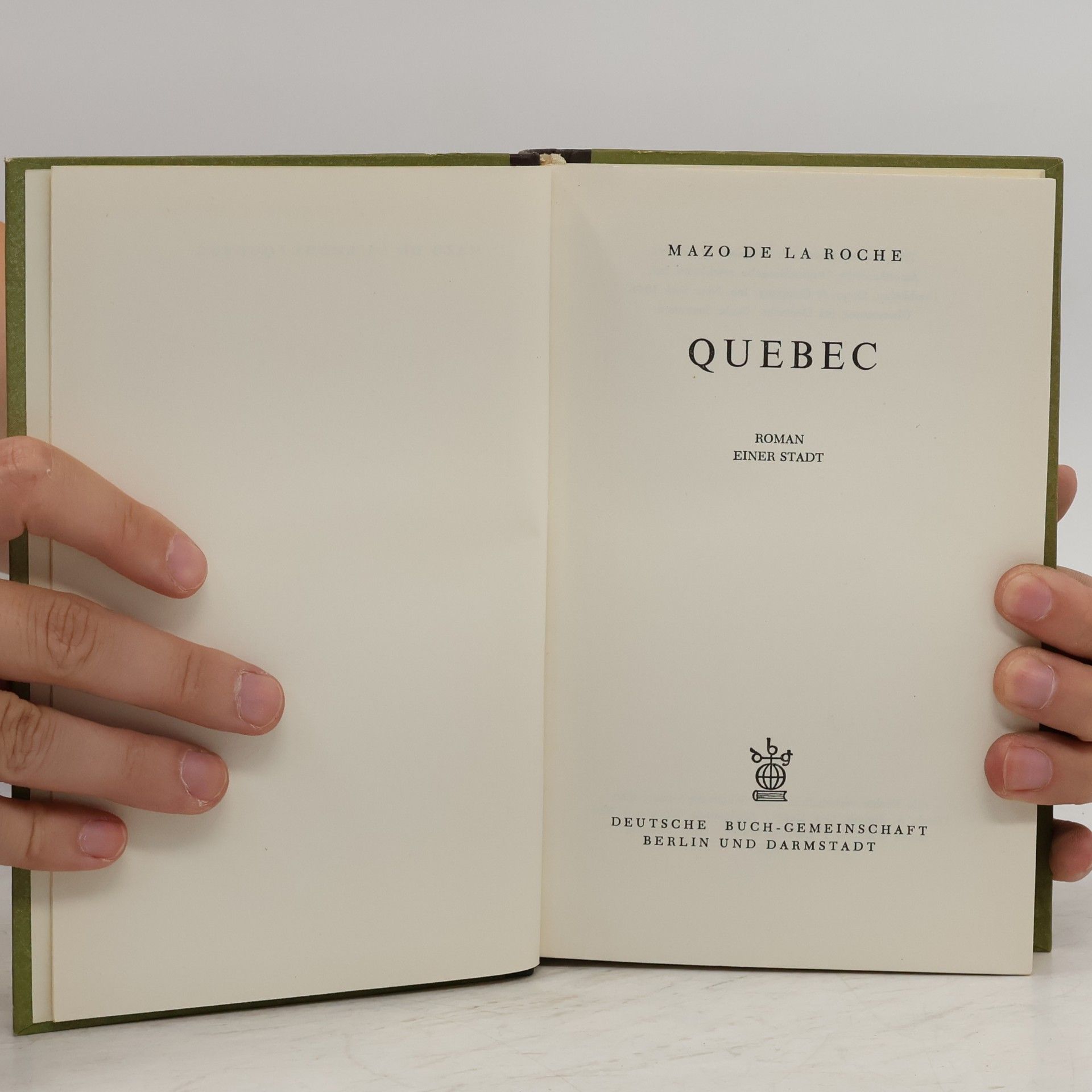 Mazo De la Roche Quebec