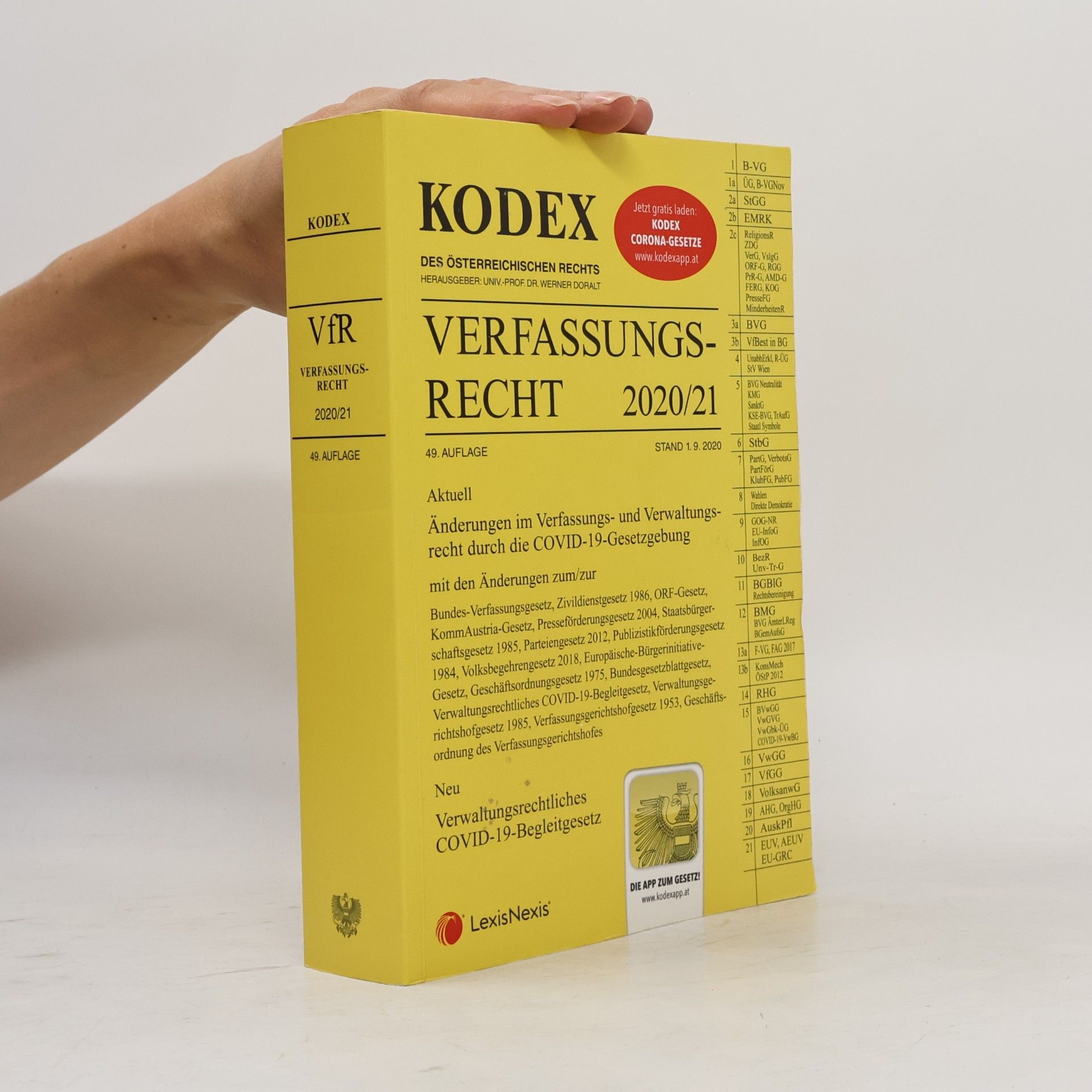 Werner Doralt KODEX Verfassungsrecht 2020/21
