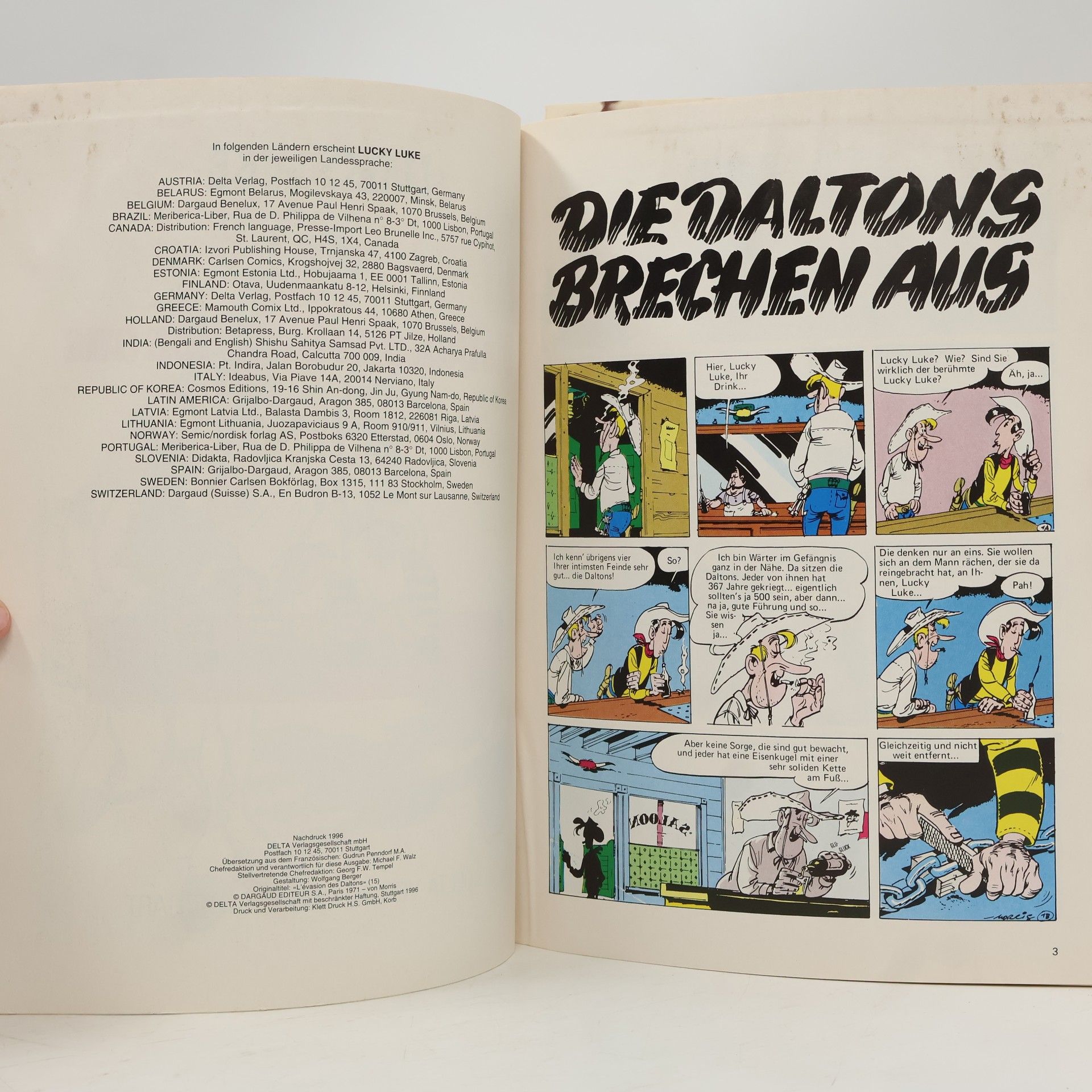 René Goscinny Lucky Luke. Band 17. Die Daltons brechen aus