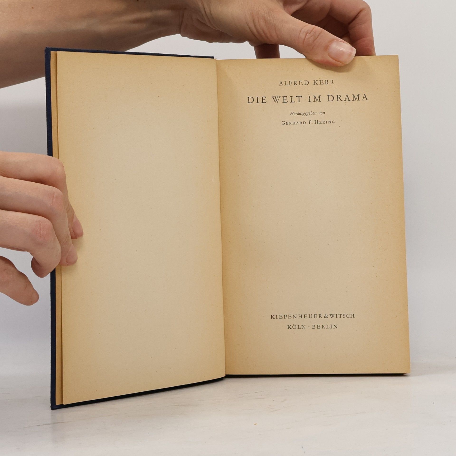 Alfred Kerr Die Welt im Drama