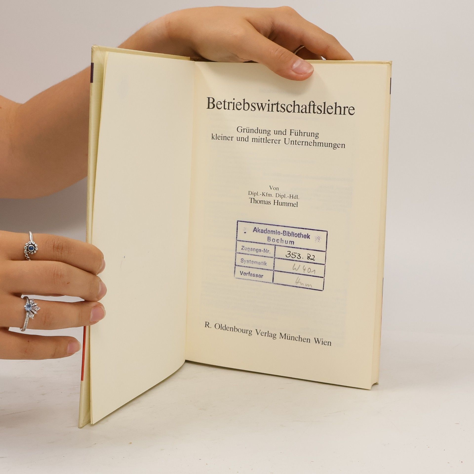 Thomas R. Hummel Betriebswirtschaftslehre
