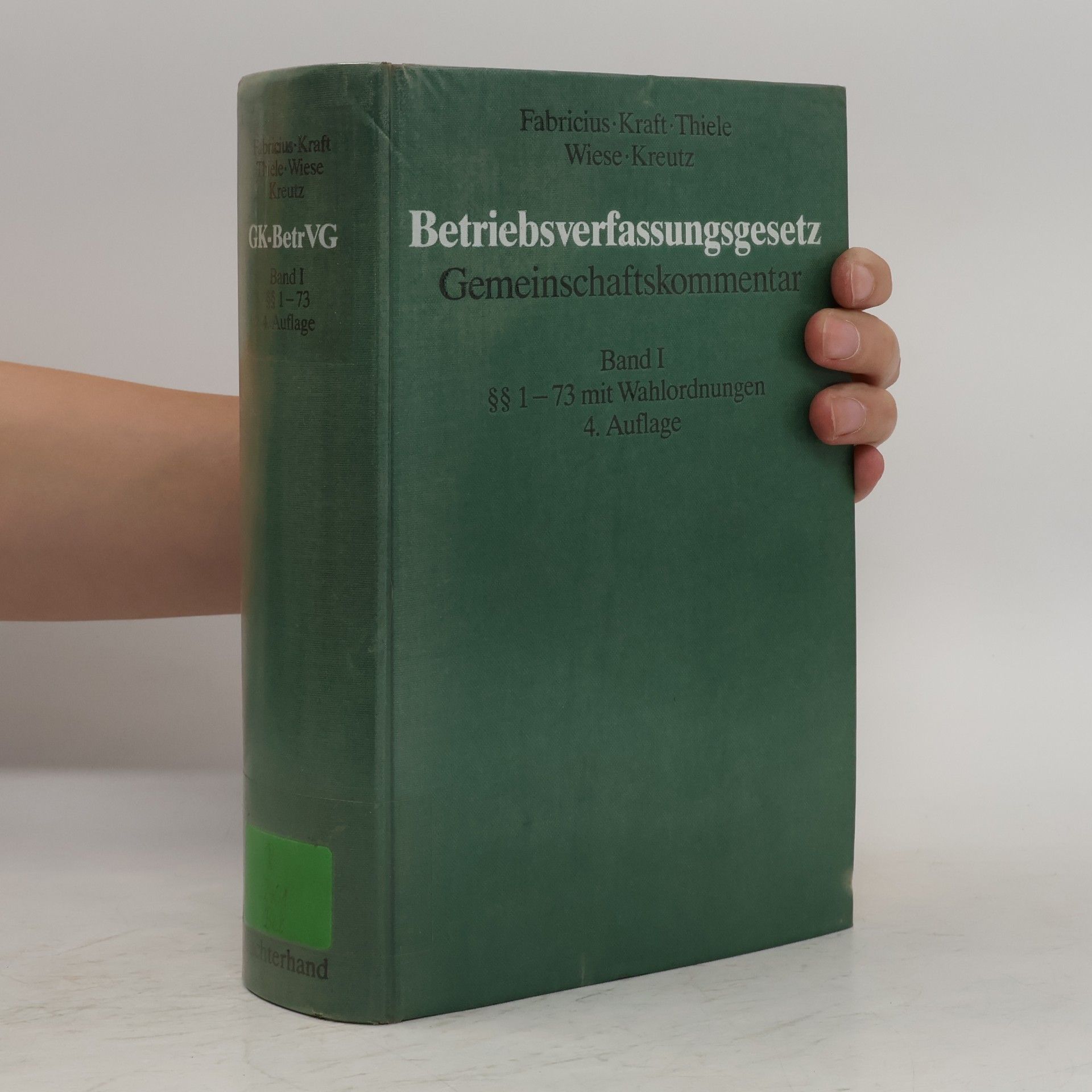 Fabricius Gemeinschaftskommentar zum Betriebsverfassungsgesetz