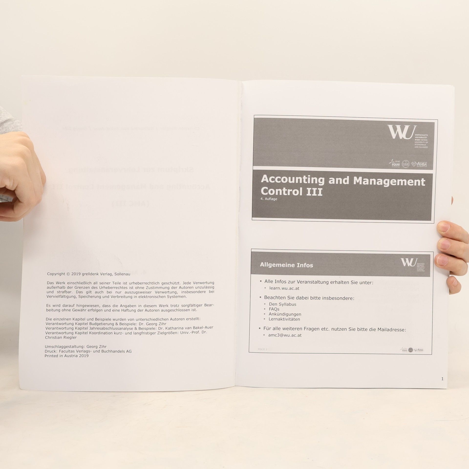 K. van Bakel-Auer Accounting and Management Control III (AMC III)