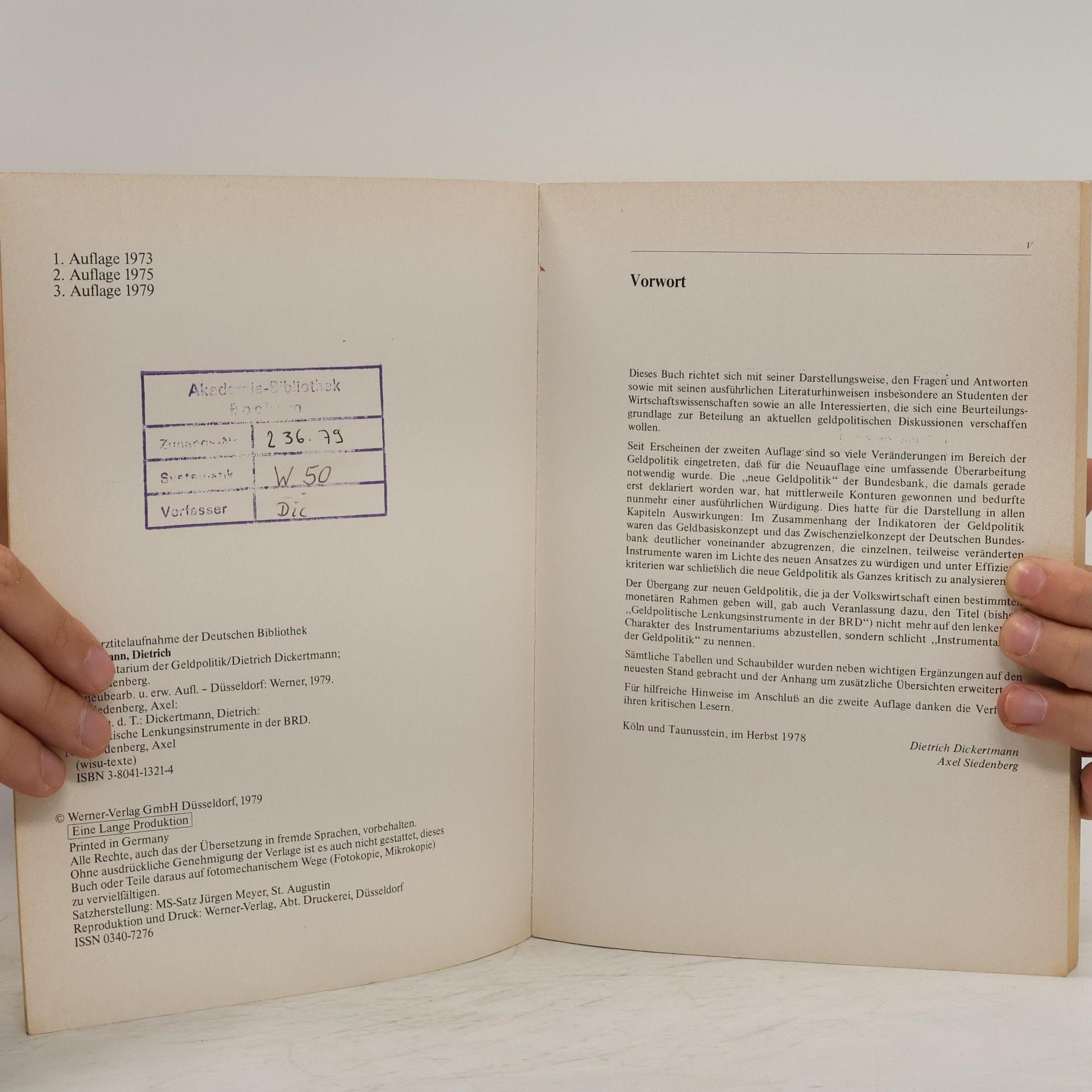 Dietrich Dickertmann Wisu-Texte: Instrumentarium der Geldpolitik - 3. Auflage