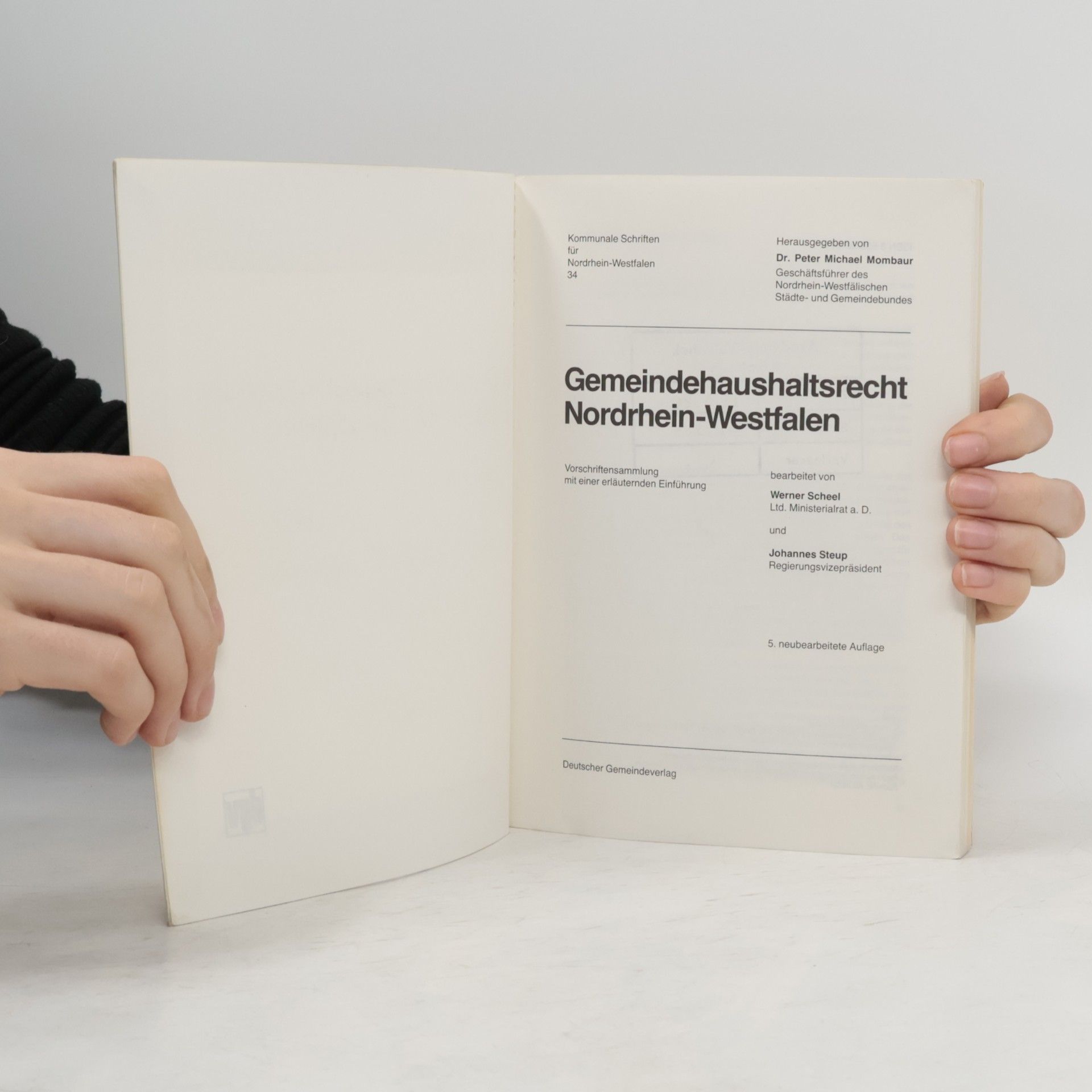 Paul-Werner Scheele Kommunale Schriften für Nordrhein-Westfalen
