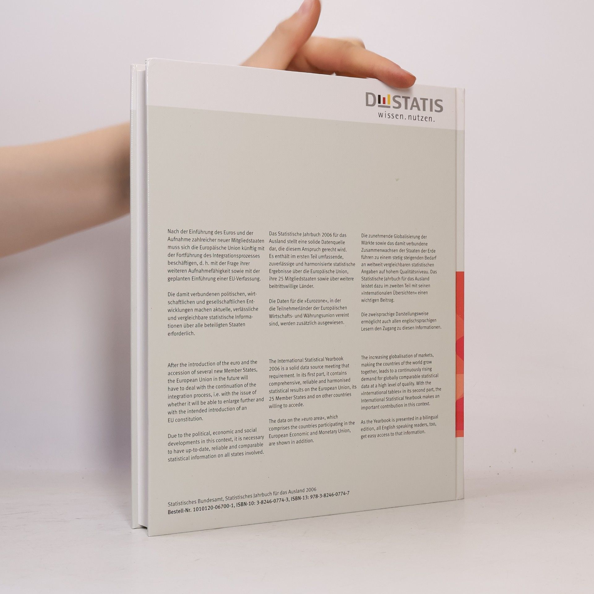 Statistisches Jahrbuch für das Ausland 2006: Dt. /Engl.