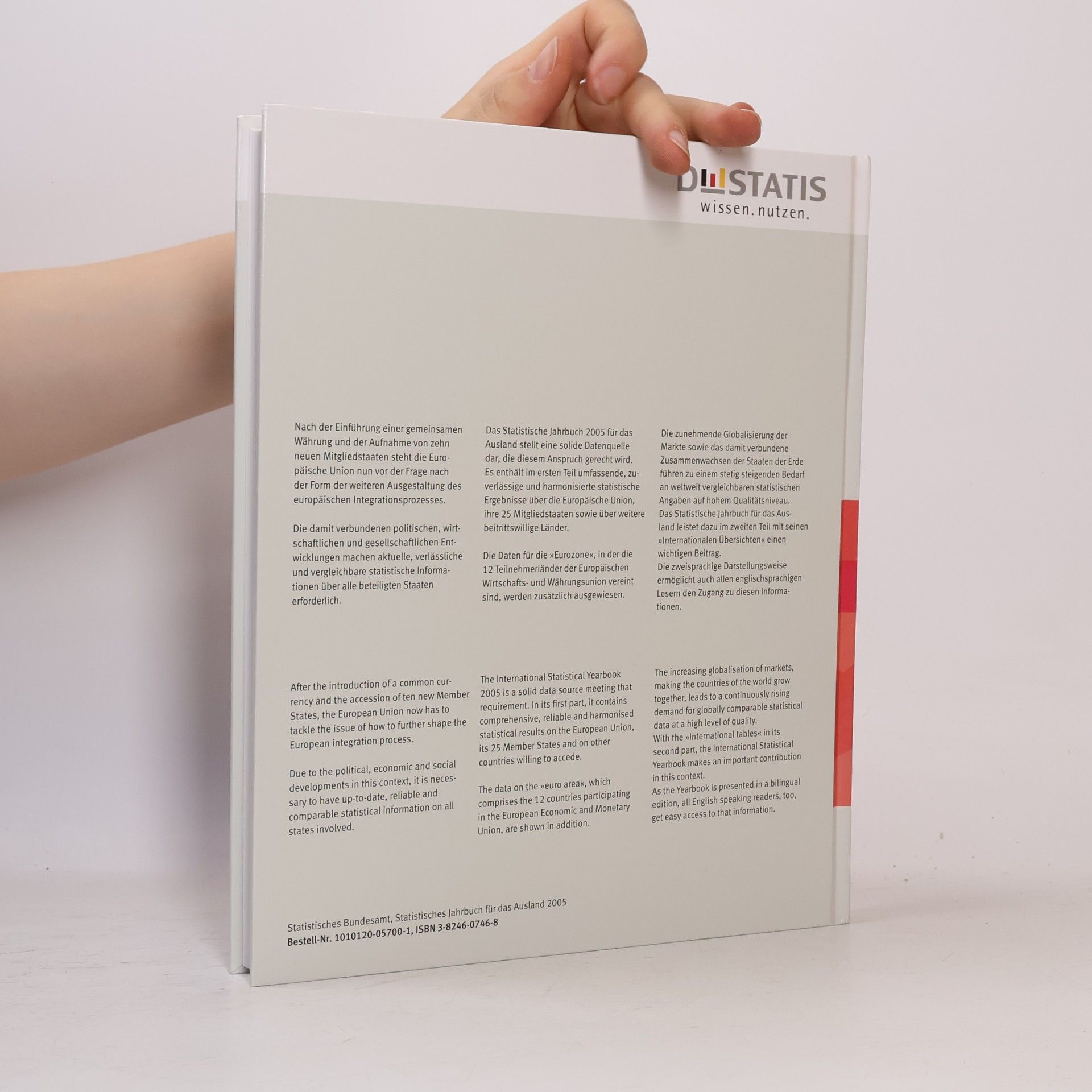 Statistisches Bundesamt Statistical yearbook 2005
