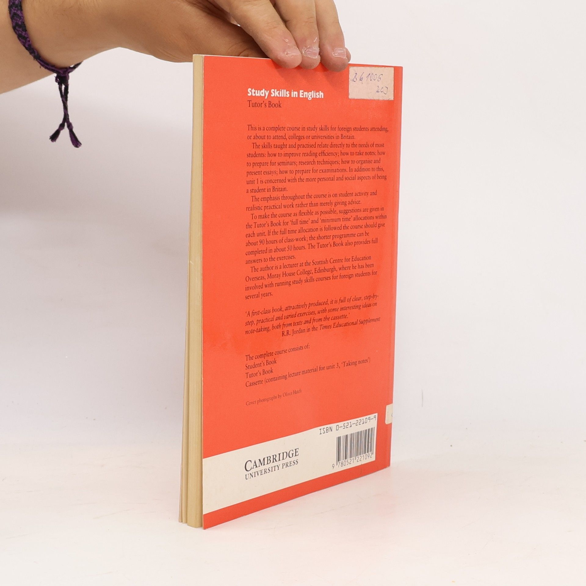 Michael J. Wallace Study Skills in English Tutor's Book