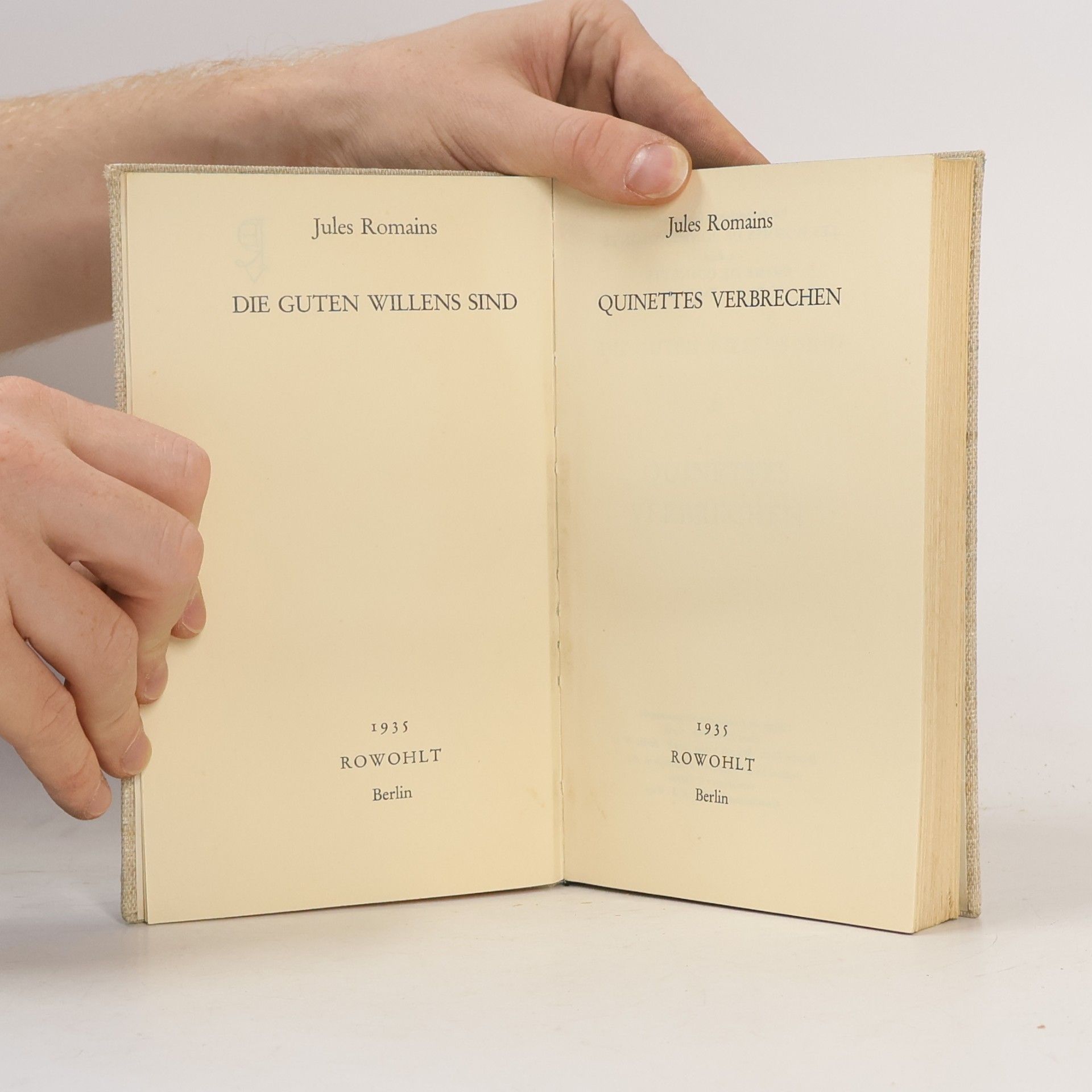 Jules Romains Quinettes Verbrechen