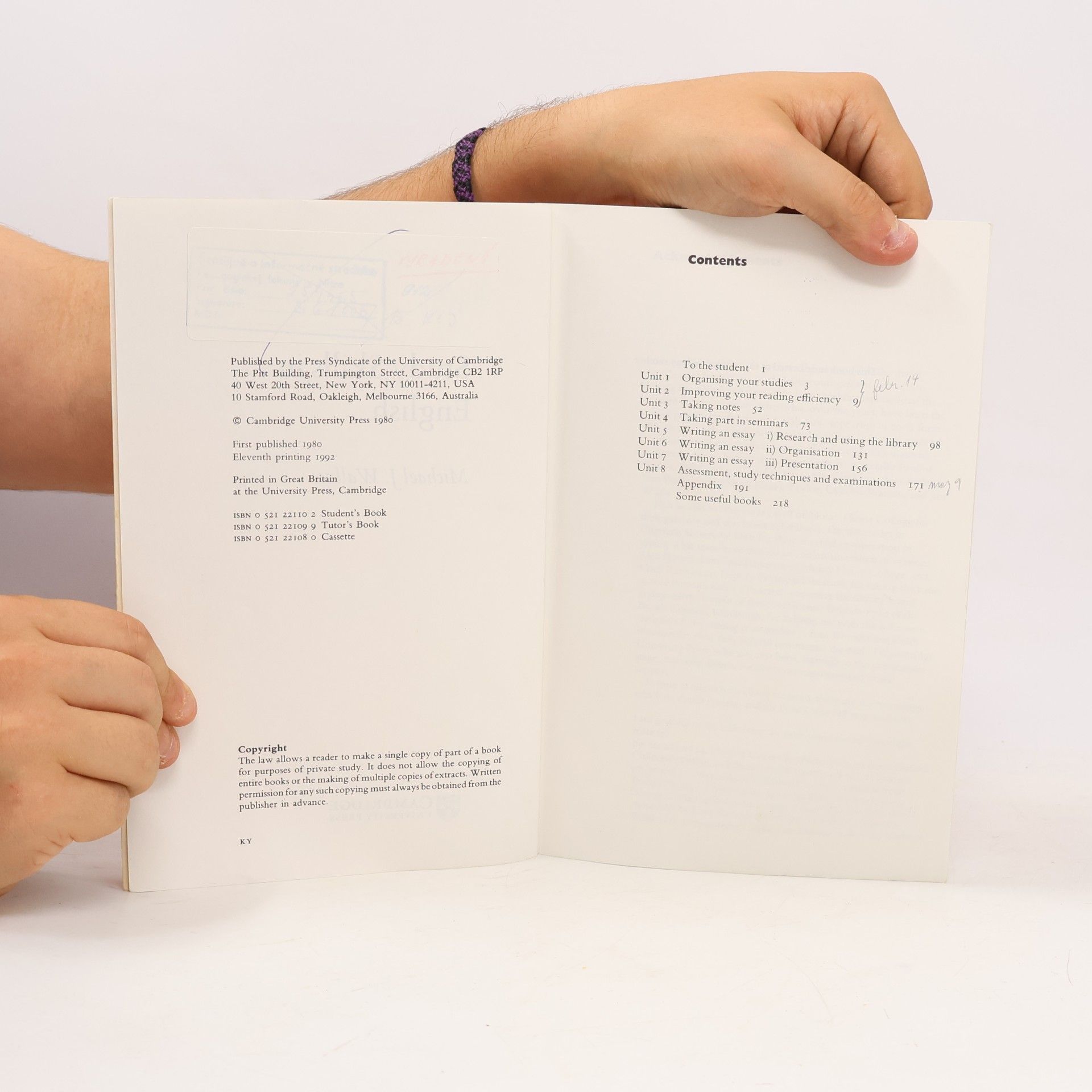 Michael J. Wallace Study Skills in English Student's Book