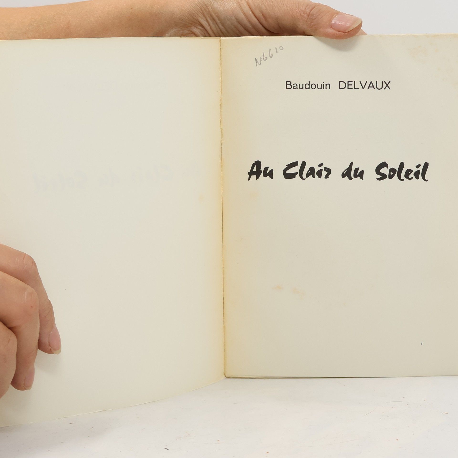 Baudoin Delvaux Au Clair du Soleil