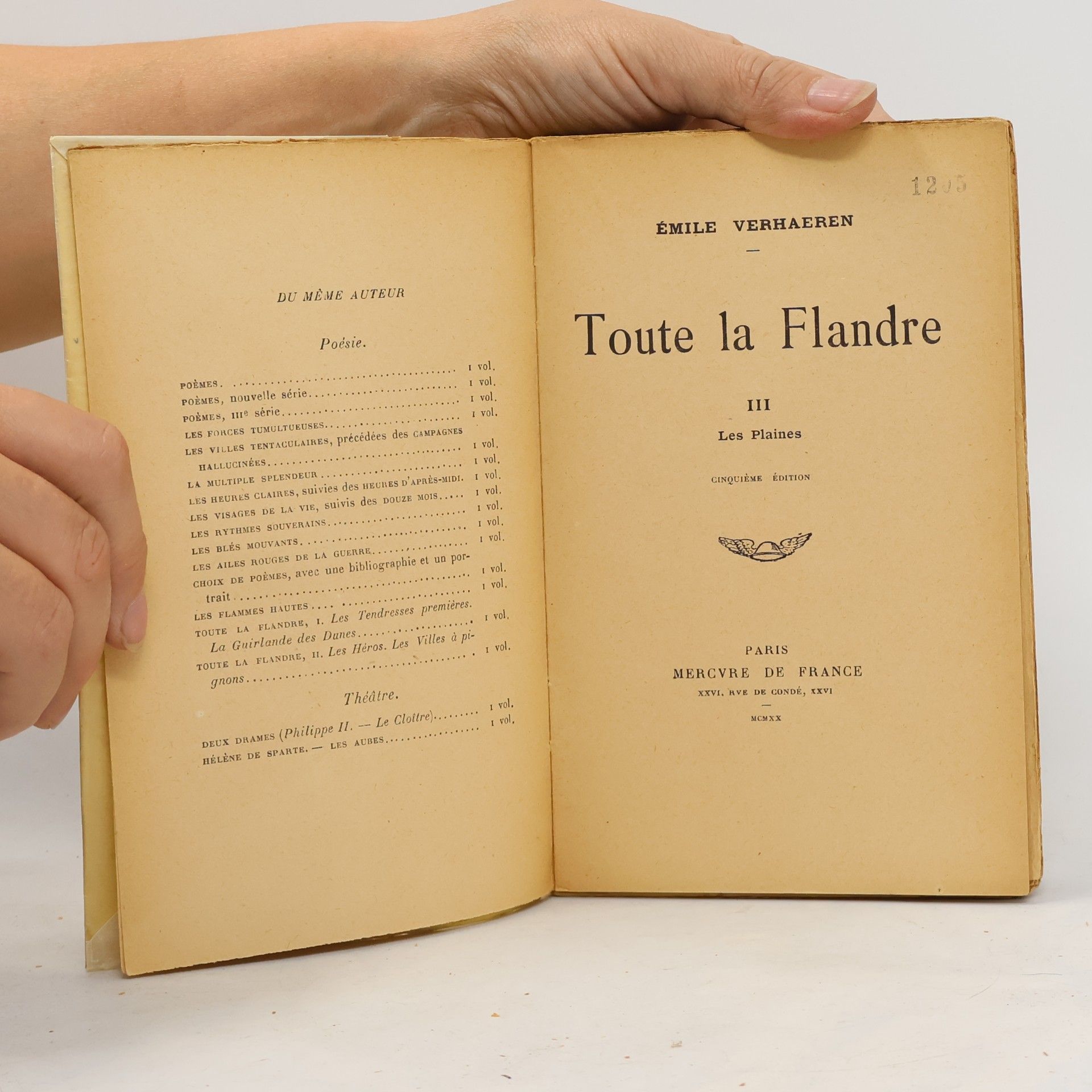Émile Verhaeren Toute la Flandre