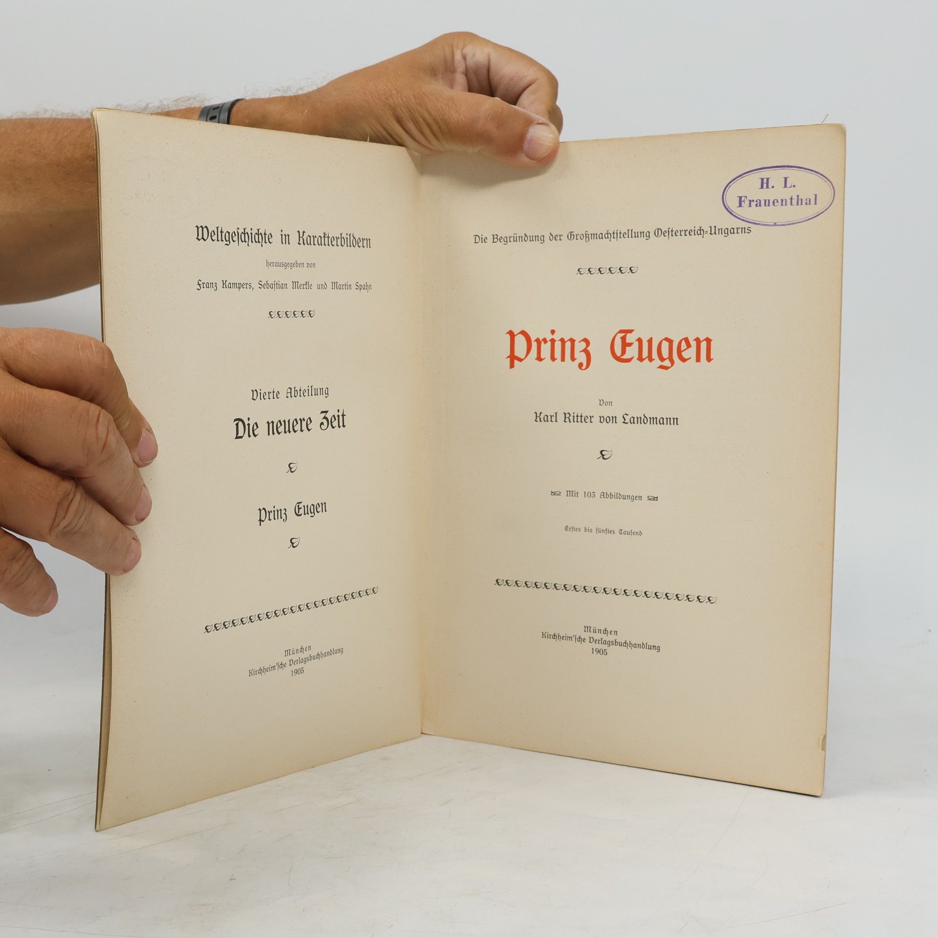 Karl Ritter von Landmann Prinz Eugen