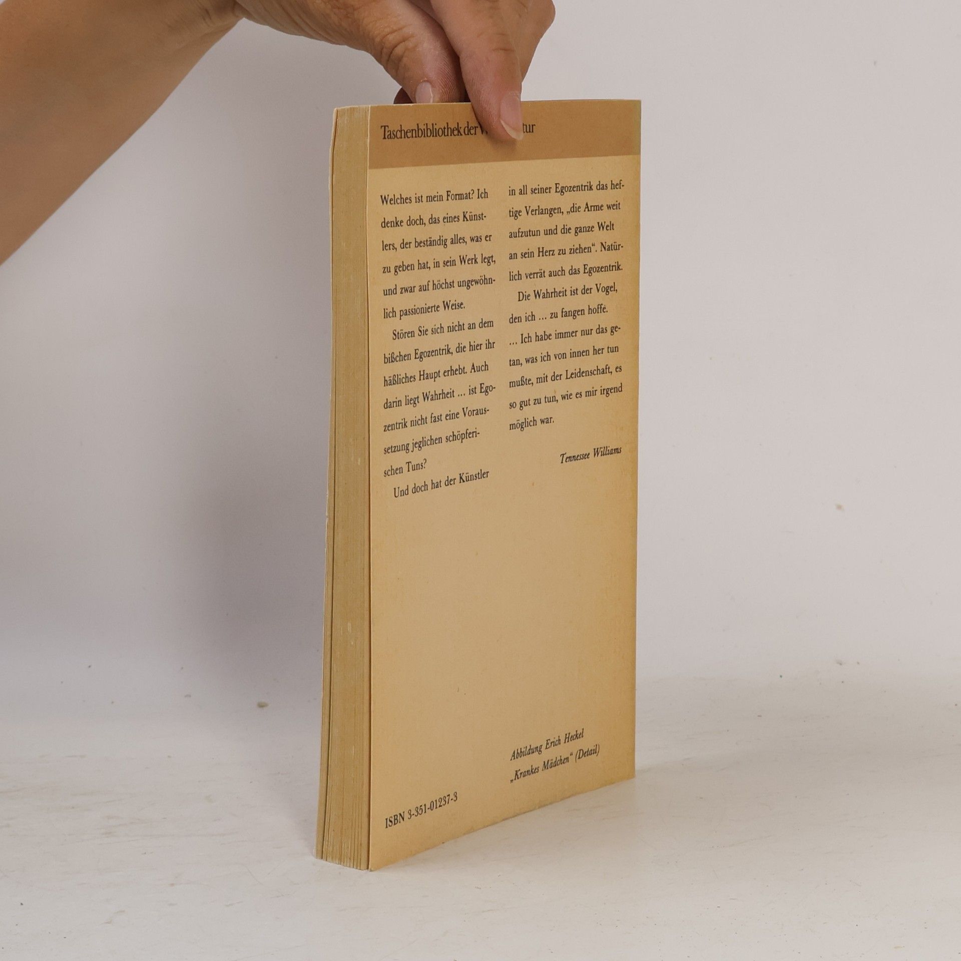 Tennessee Williams Glasporträt eines Mädchens