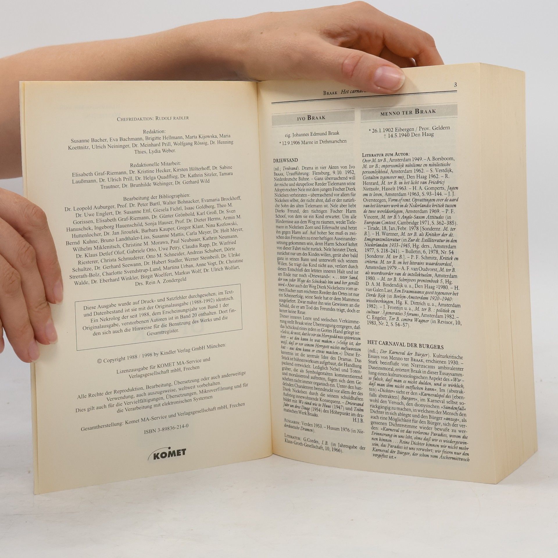 Various authors Kindlers Neues Literatur Lexikon 3