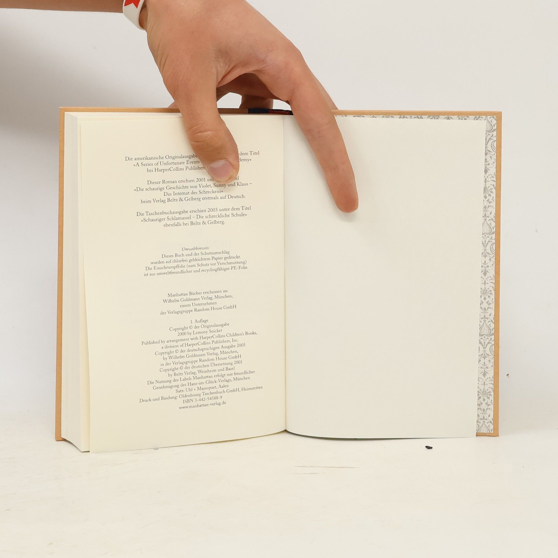 Lemony Snicket Eine Reihe betrüblicher Ereignisse. Die Schule des Schreckens