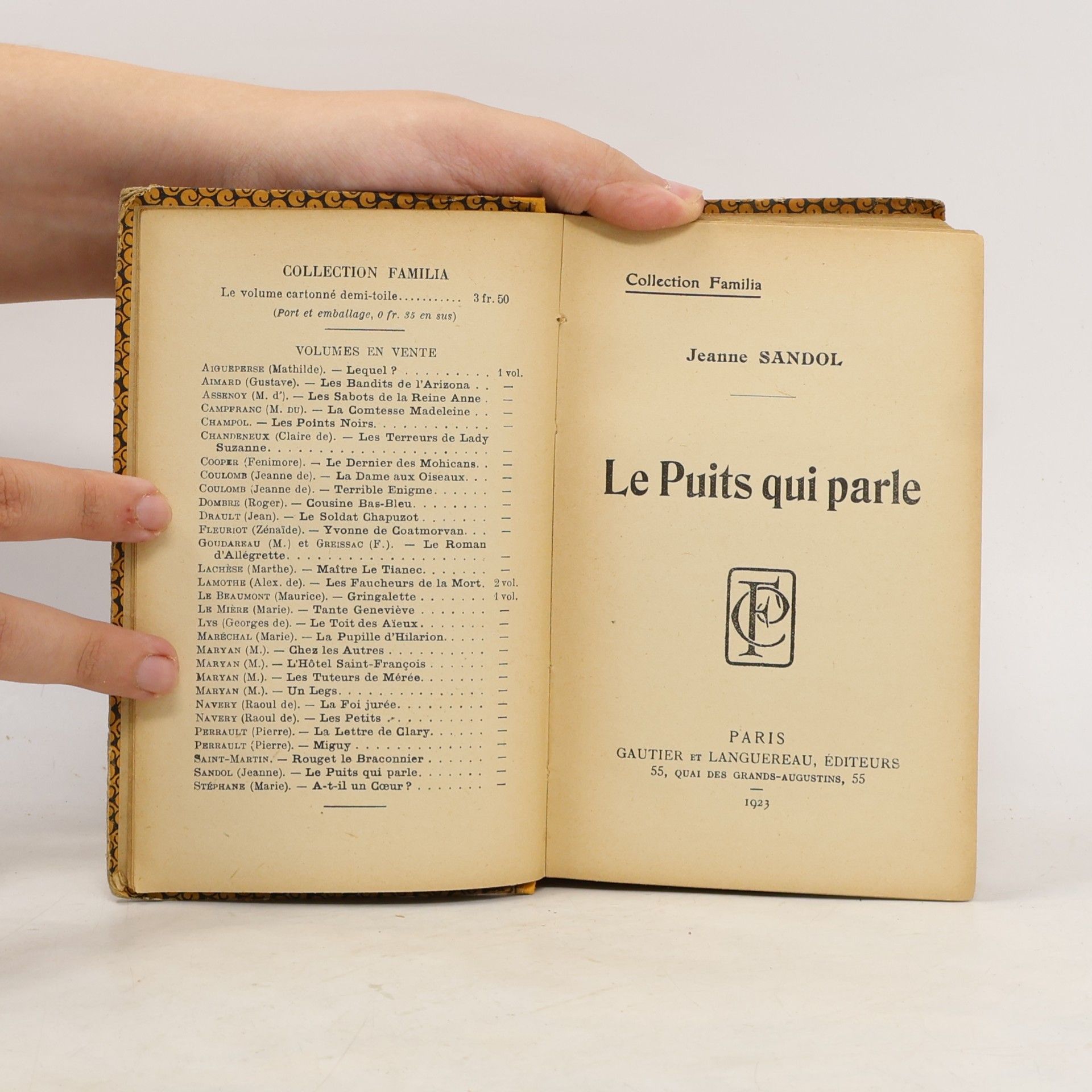 Jeanne Sandol Le Puits qui Parle
