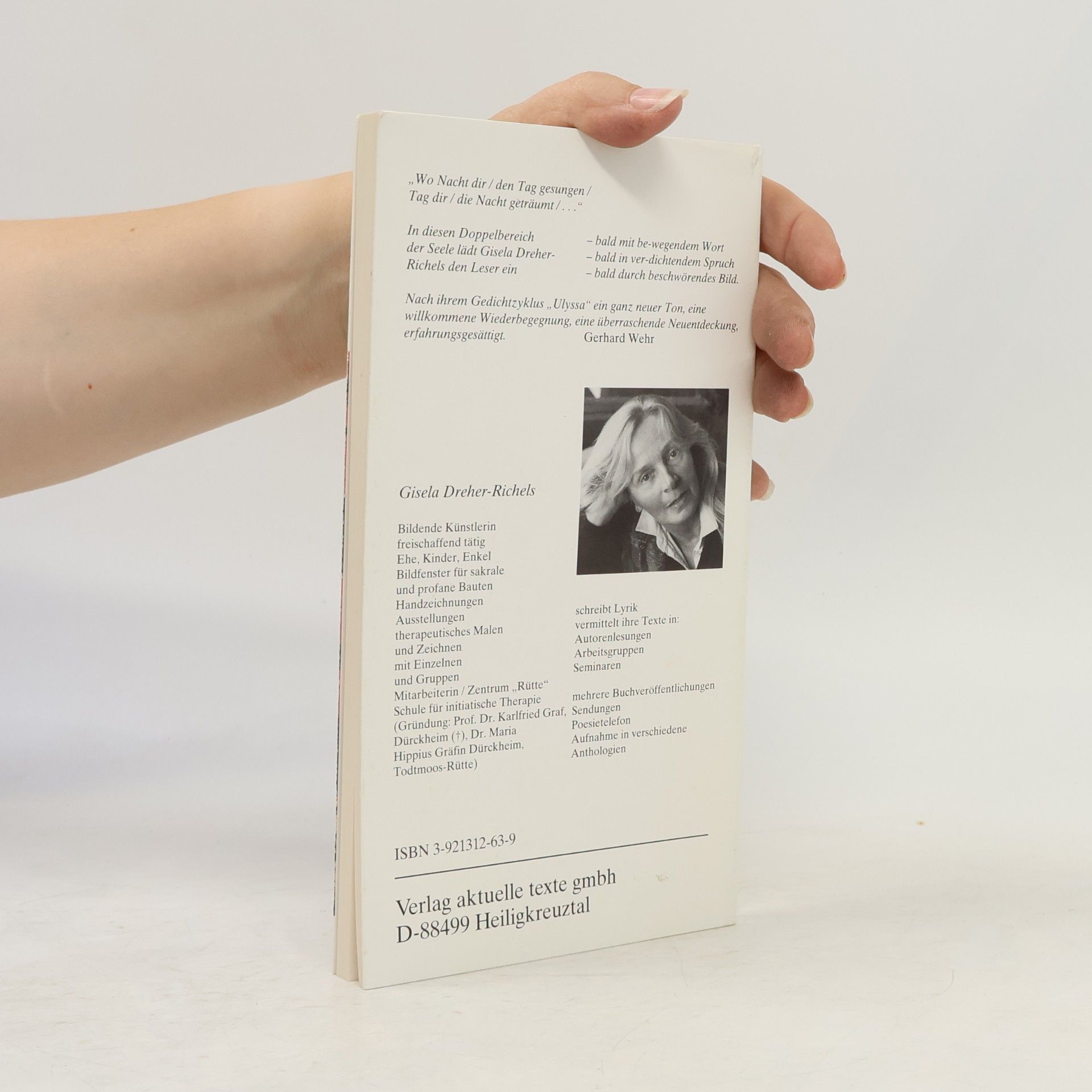 Dreher-Richels, Gisela Licht durchs Gezweig unserer Schatten: Ein Stundenbuch
