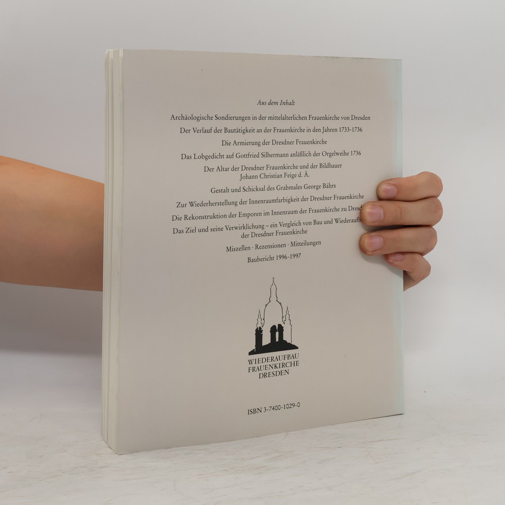 Autorenkollektiv Die Dresdner Frauenkirche. Jahrbuch 1998