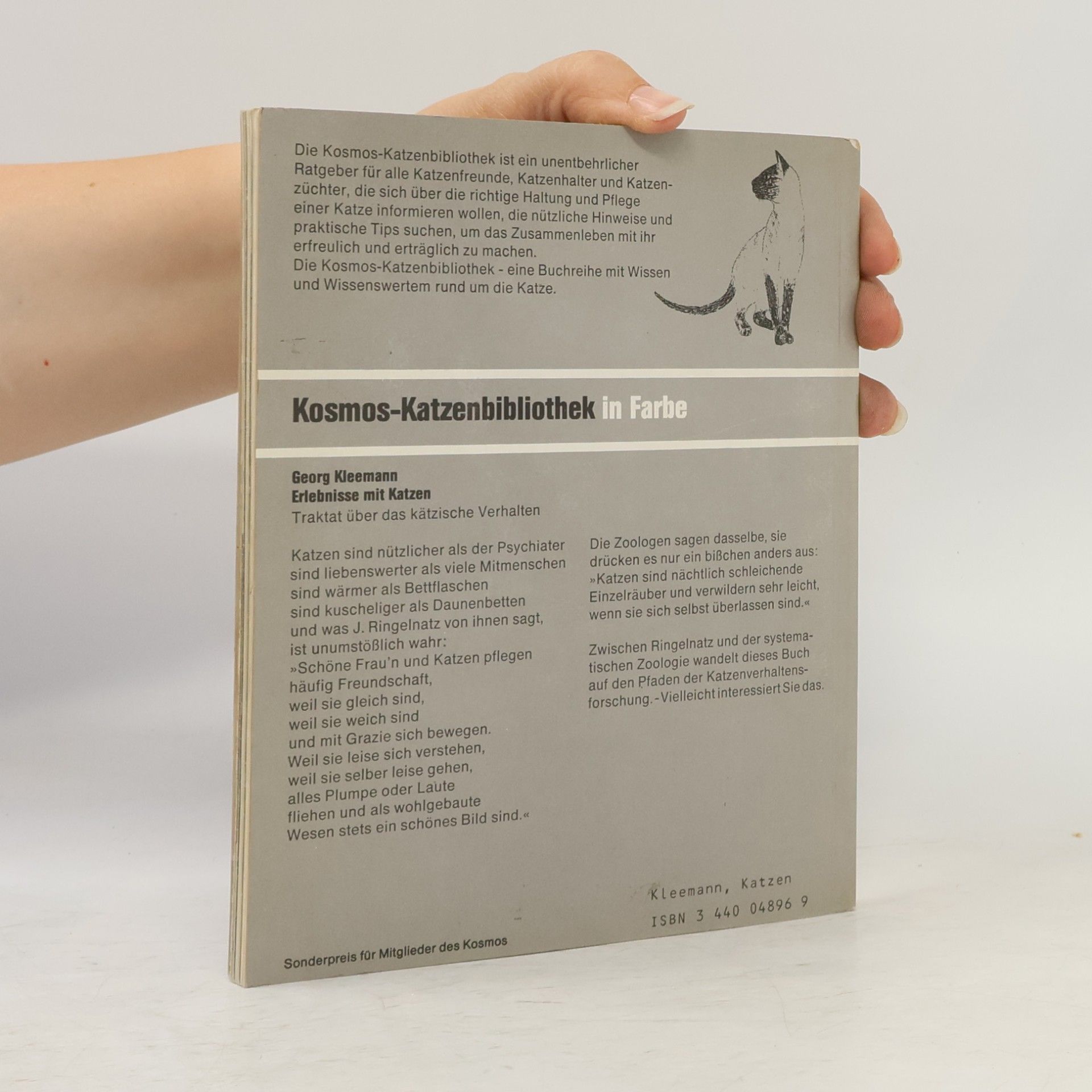 Georg Kleemann Erlebnisse mit Katzen