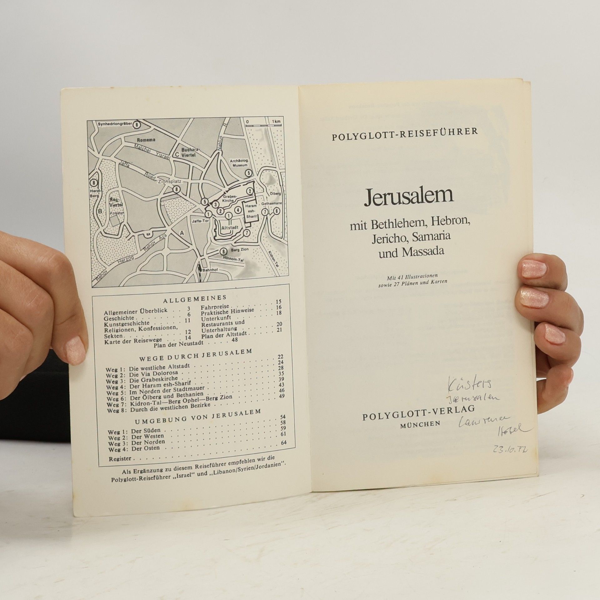 Horst J. Becker Jerusalem mit Bethlehem, Hebron, Jericho, Samaria und Massada