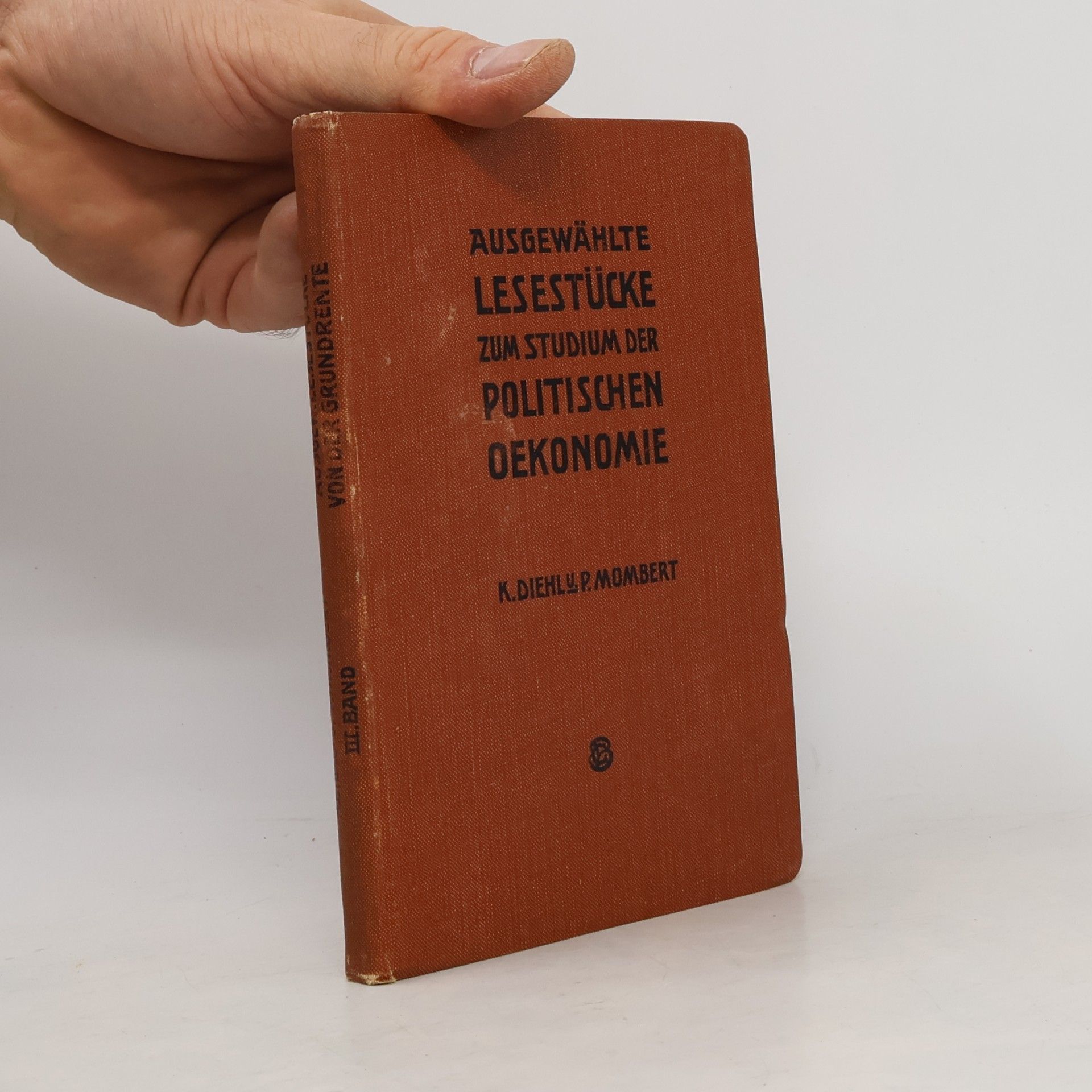 Ausgewählte Lesestücke zum Studium der politischen Oekonomie III.