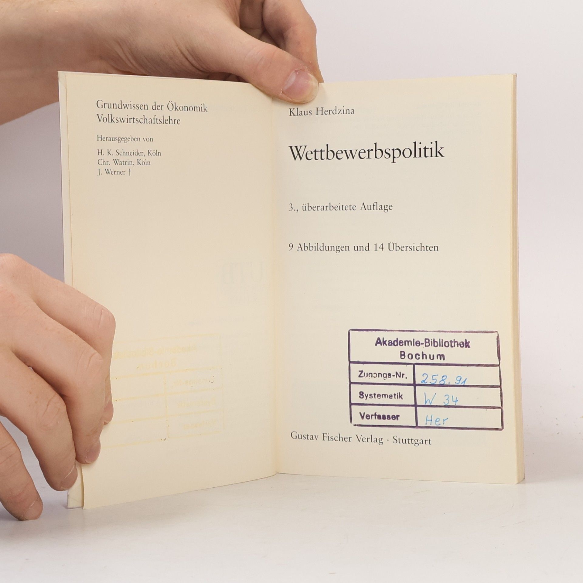 Klaus Herdzina Wettbewerbspolitik
