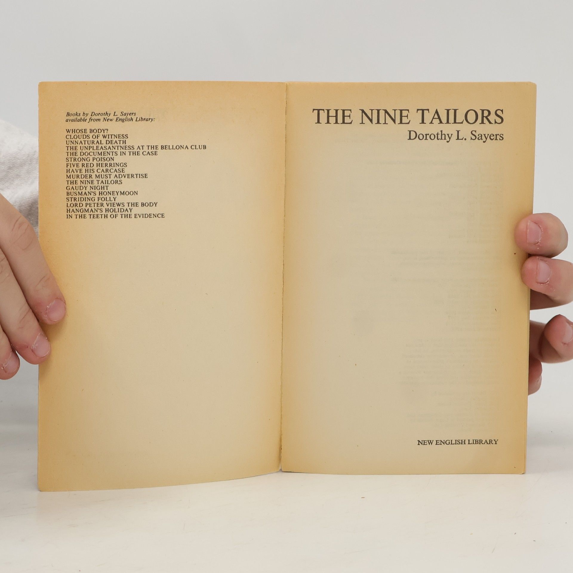 Dorothy Leigh Sayers Lord Peter Wimsey: The Nine Tailors