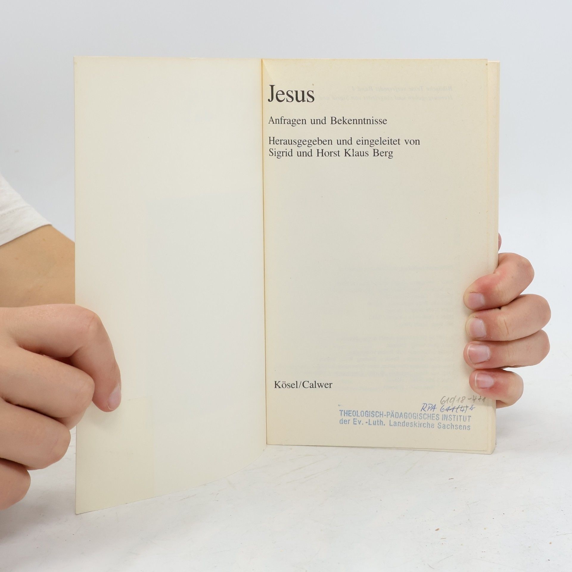 Sigrid Berg Biblische Texte verfremdet - 4: Jesus