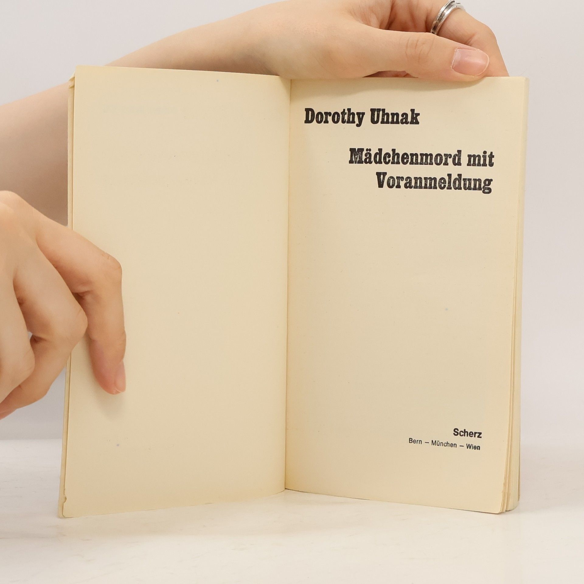 Dorothy Uhnak Mädchenmord mit Voranmeldung