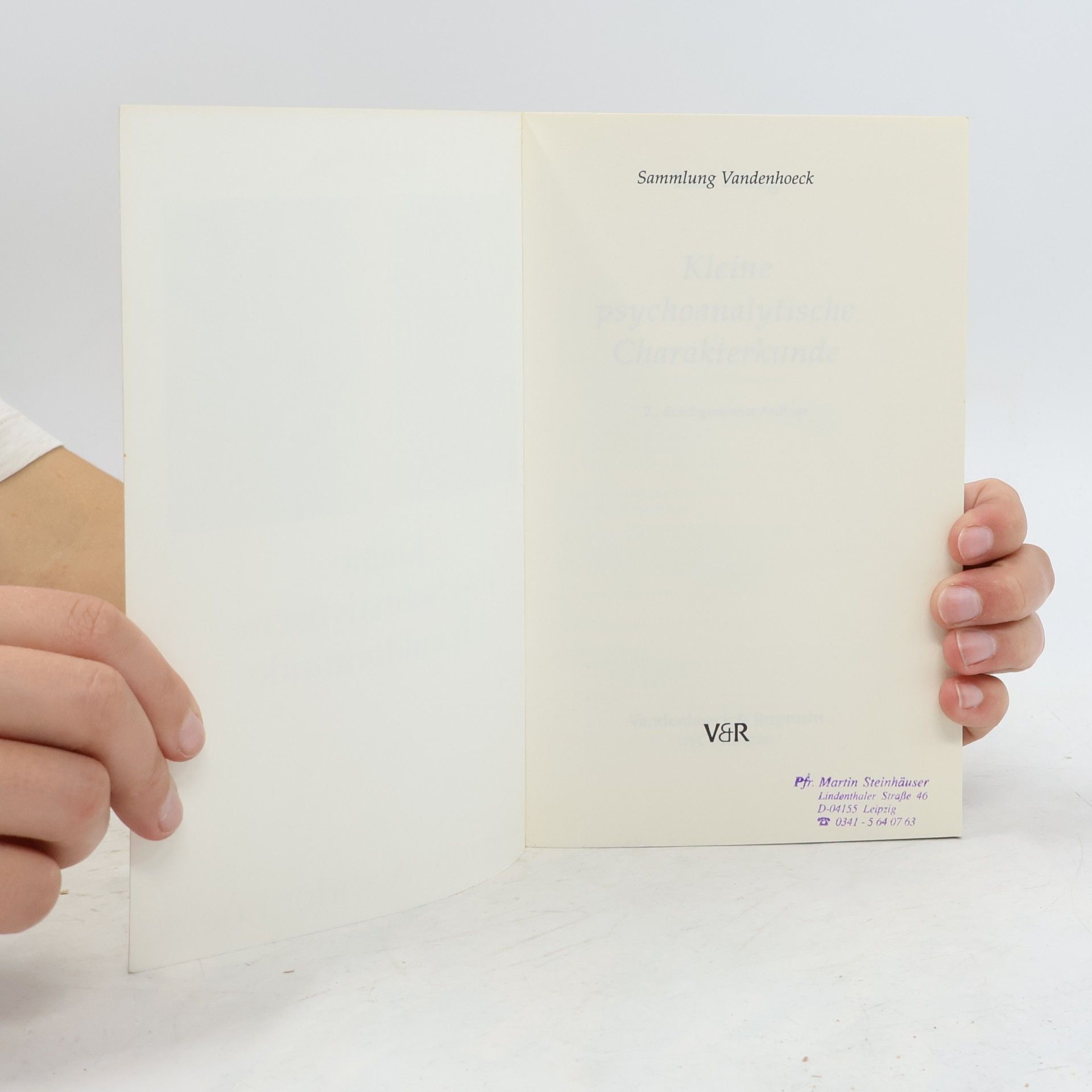 Karl König Kleine psychoanalytische Charakterkunde