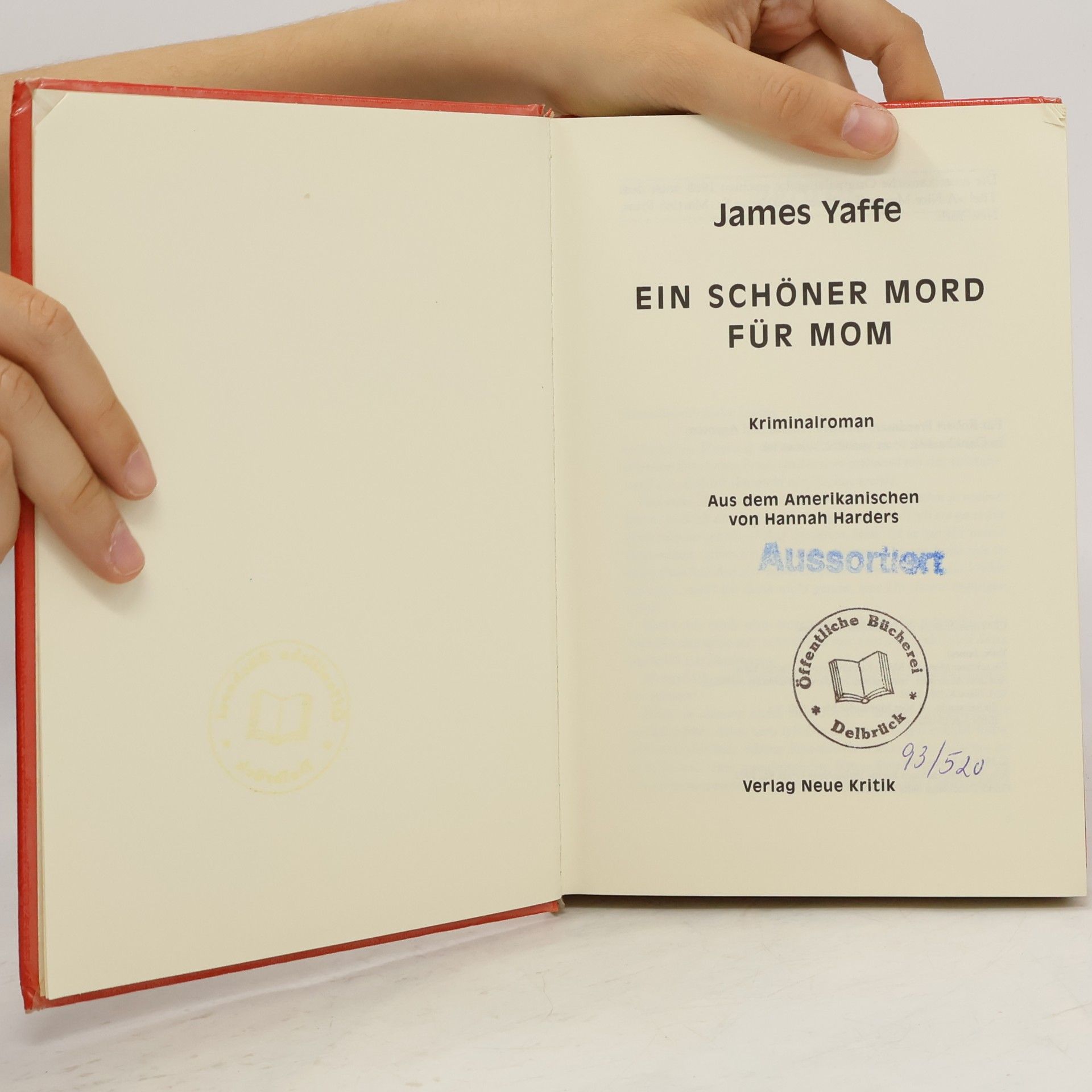 James Yaffe Ein schöner Mord für Mom