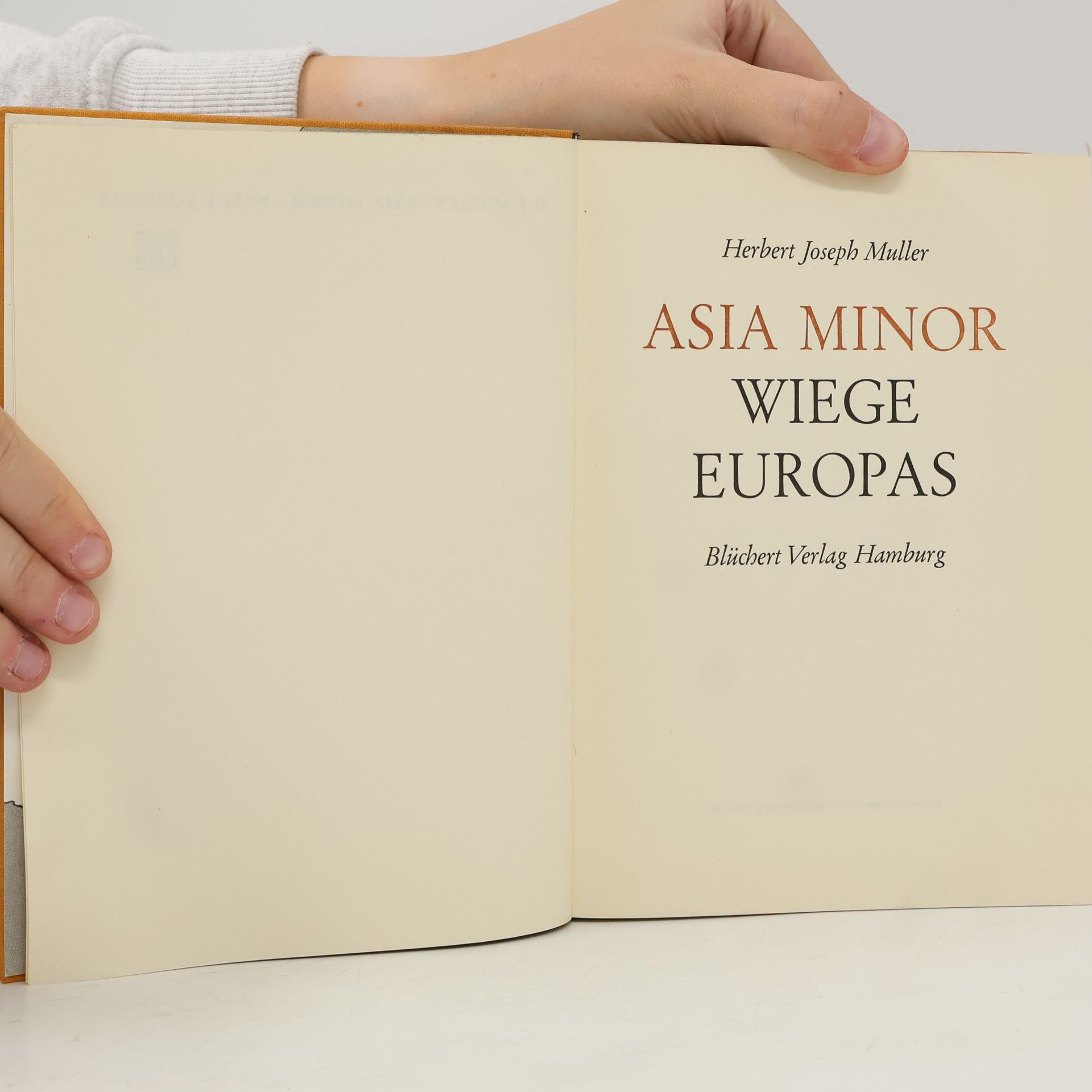 H. J. Müller Asia Minor. Wiege Europas
