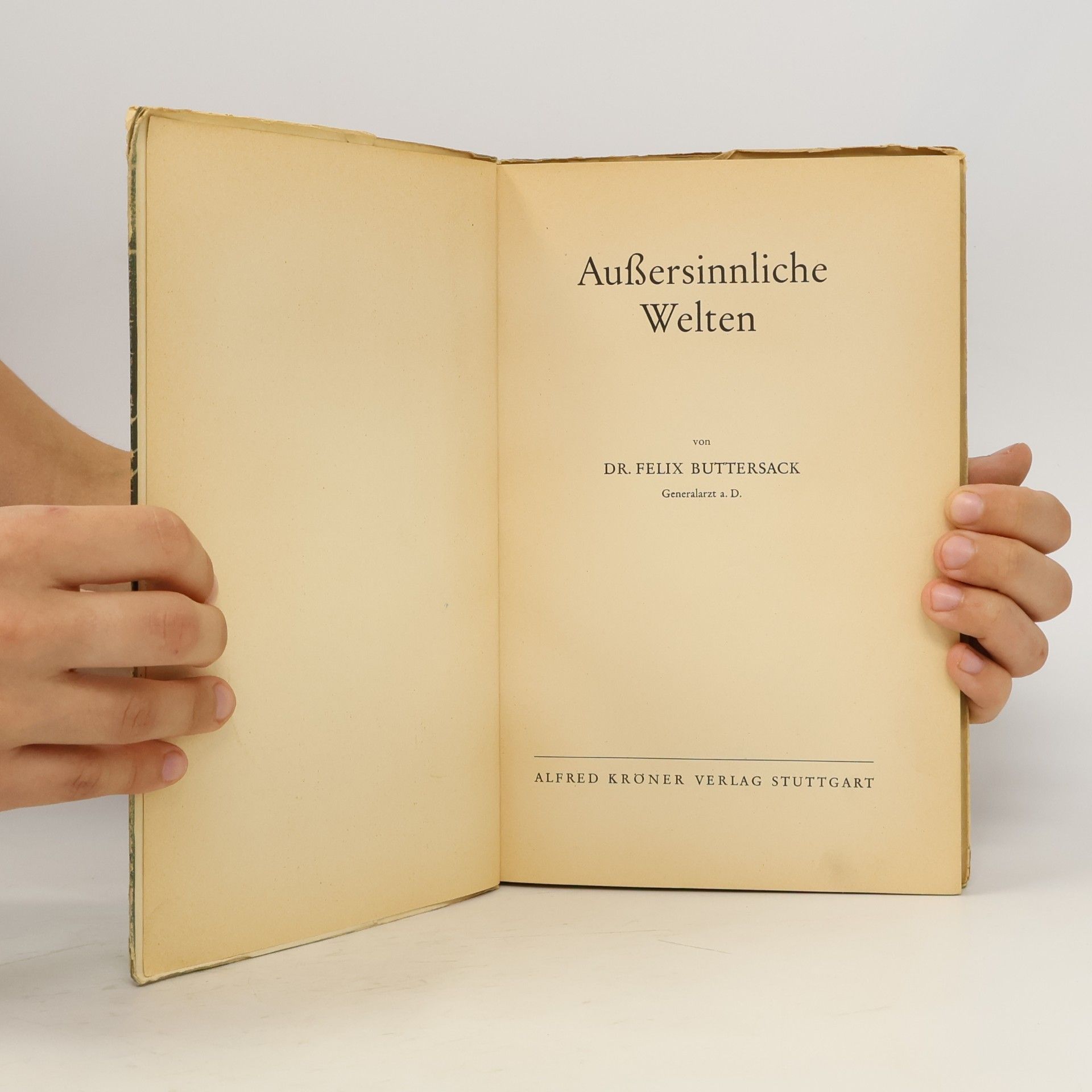Felix Buttersack Außersinnliche Welten