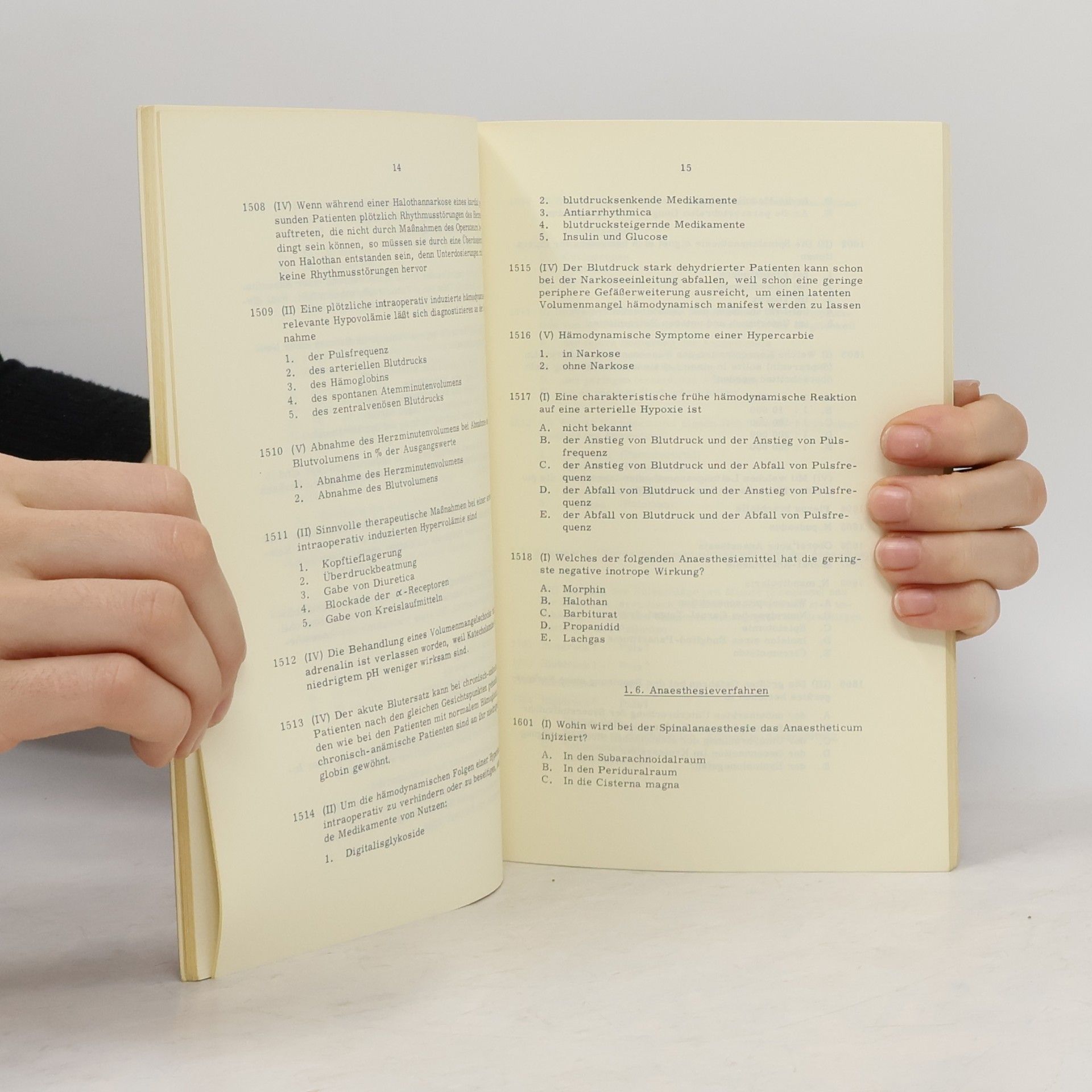 H. Kreuscher Examens-Fragen Anaesthesiologie · Reanimation Intensivbehandlung