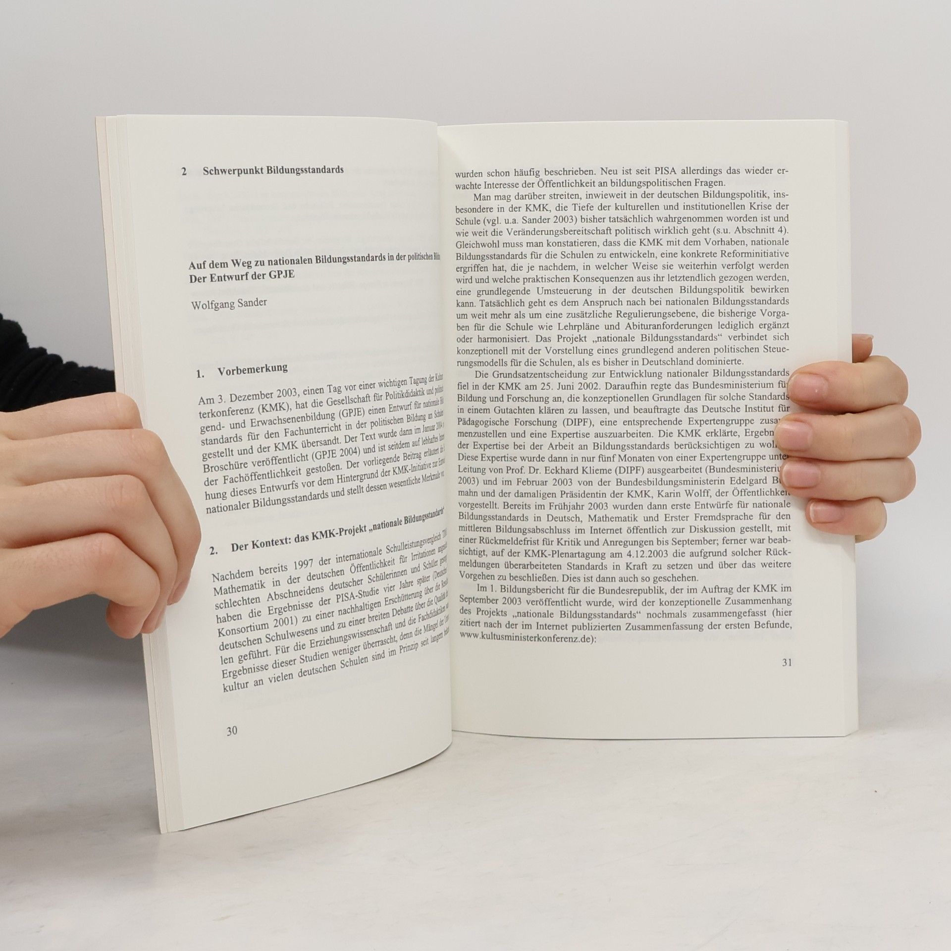 Eberhard Jung Standards für die politische Bildung