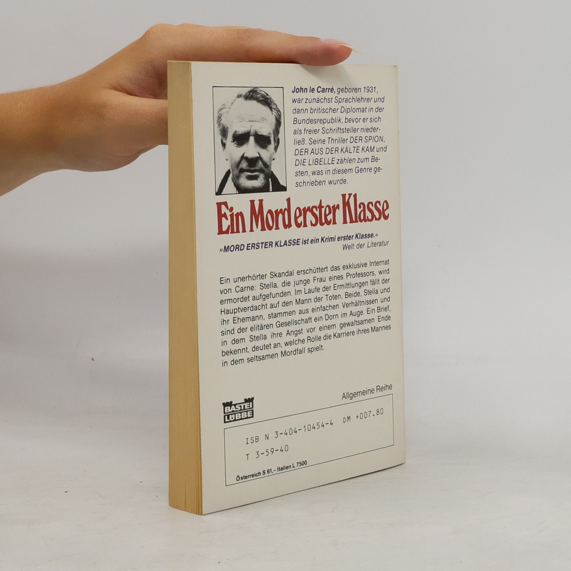 John le Carré Ein Mord erster Klasse