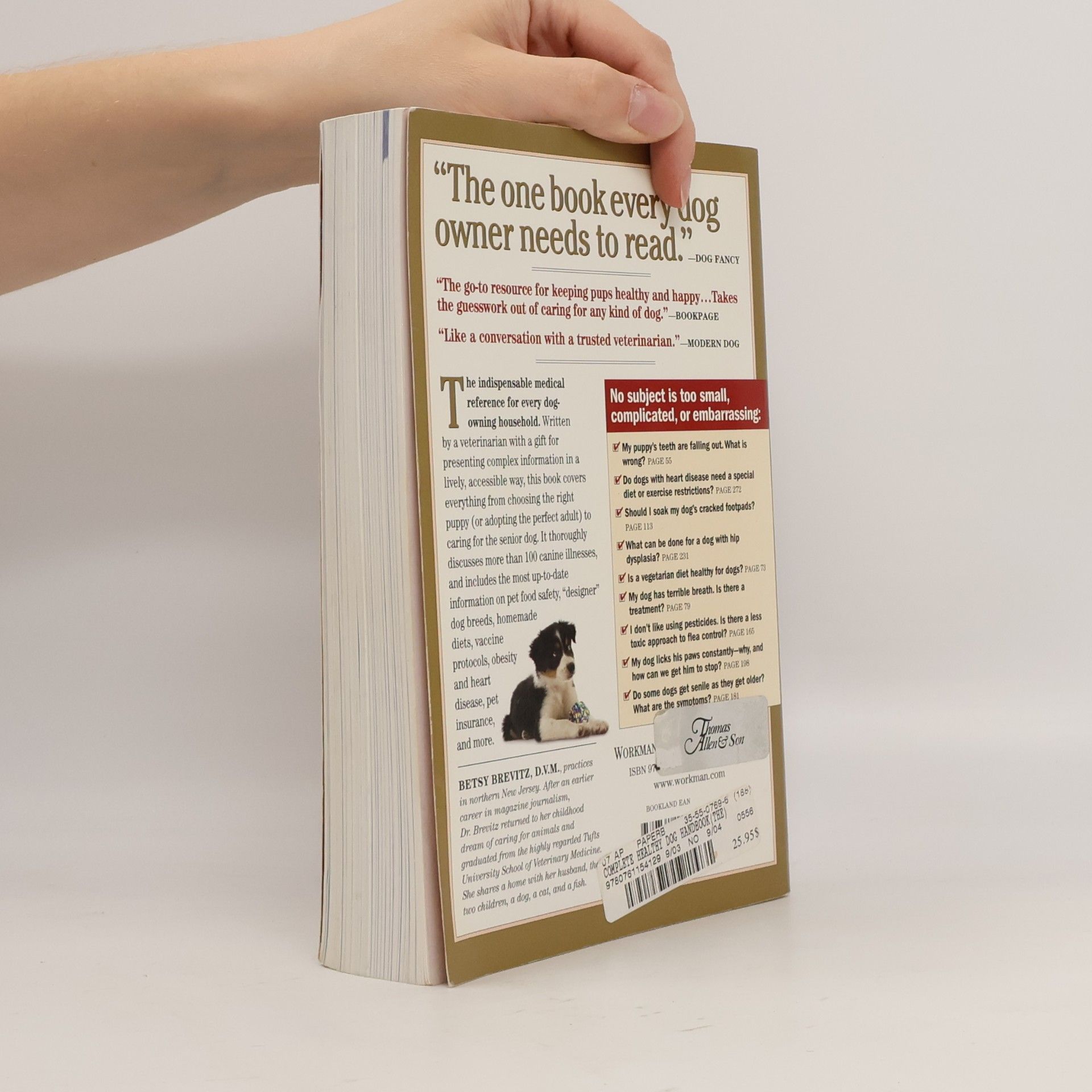 Betsy Brevitz The Complete Healthy Dog Handbook