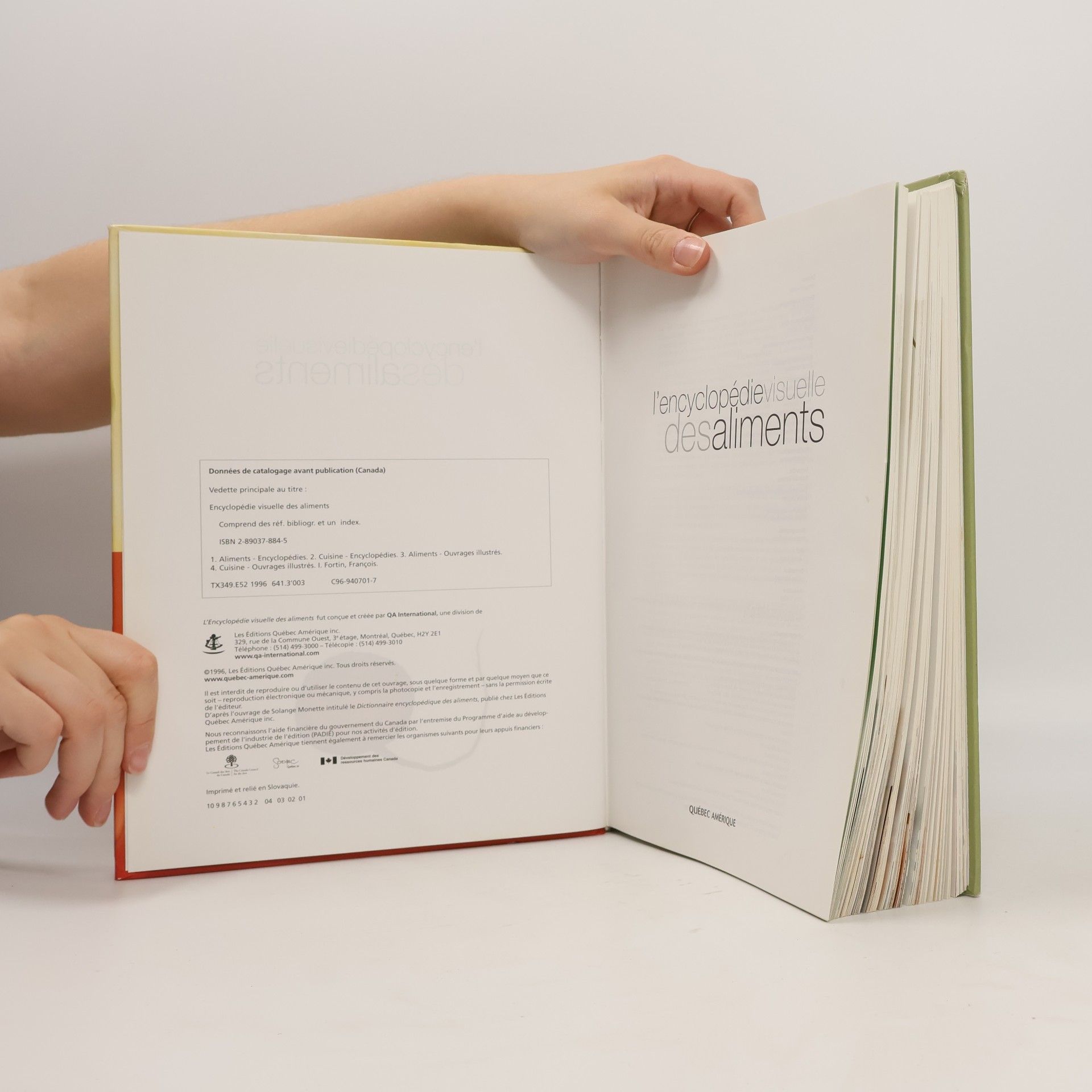 Jacques Fortin L'encyclopédie visuelle des aliments