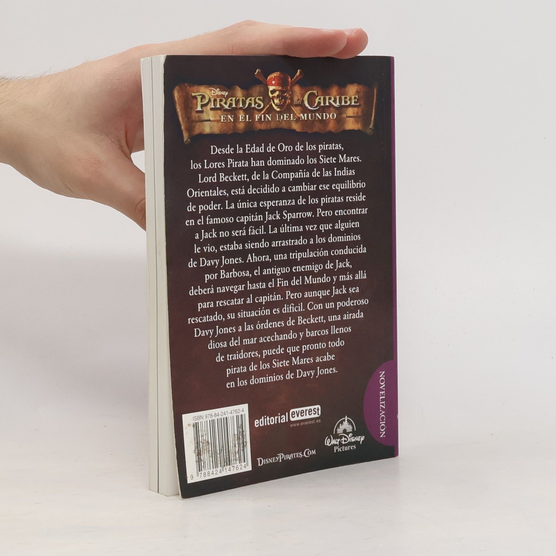 Walt Disney Company Piratas del Caribe. En el fin del mundo. Novelización