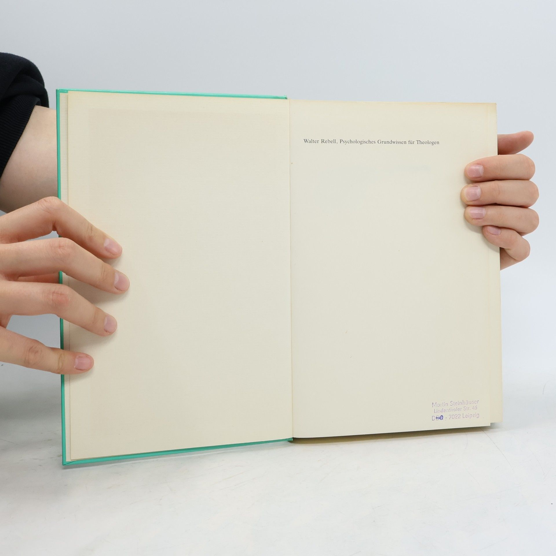 Walter Rebell Psychologisches Grundwissen für Theologen