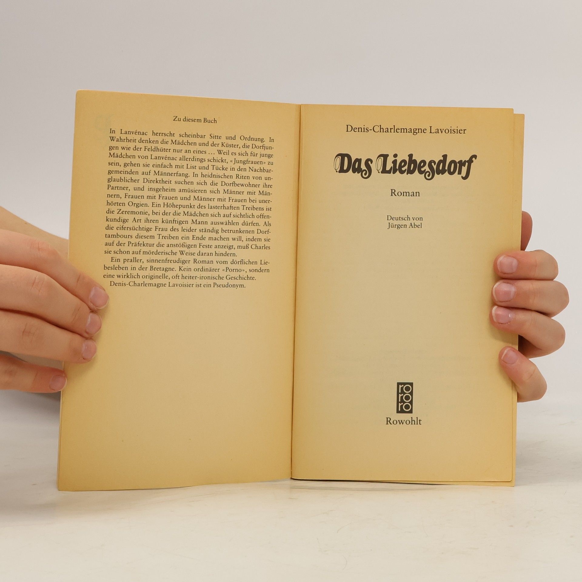 Denis Charlemagne Lavoisier Das Liebesdorf
