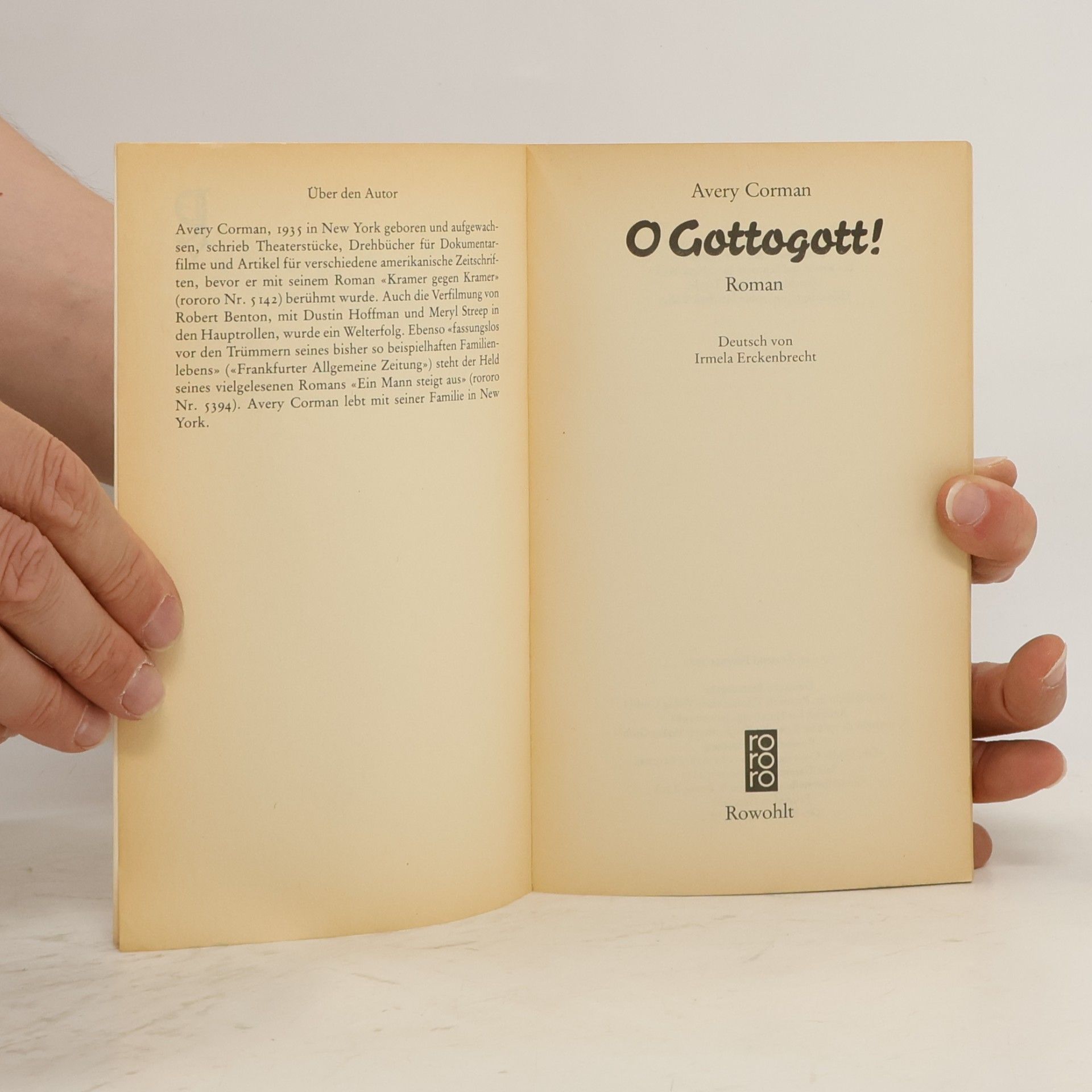Avery Corman O Gottogott!. Roman