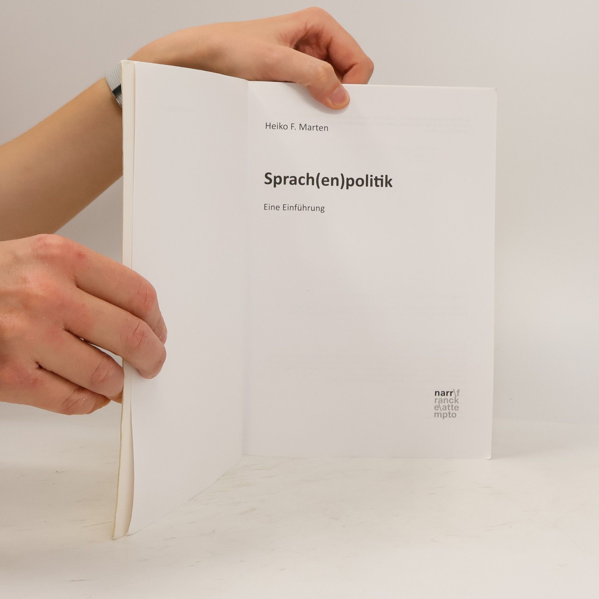 Heiko F. Marten Narr Studienbücher: Sprach(en)politik